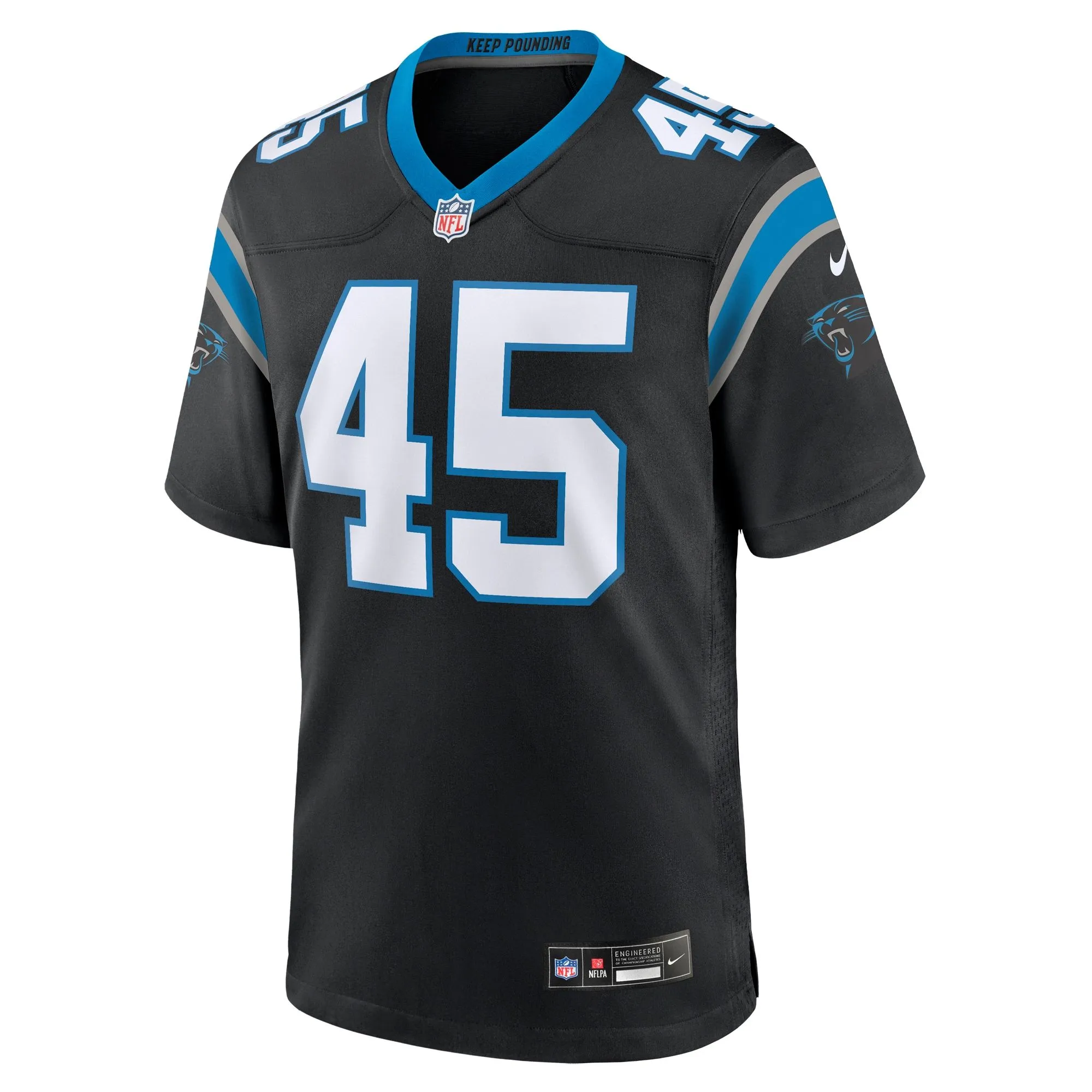 Giovanni Ricci Carolina Panthers  Team Game Jersey - Black