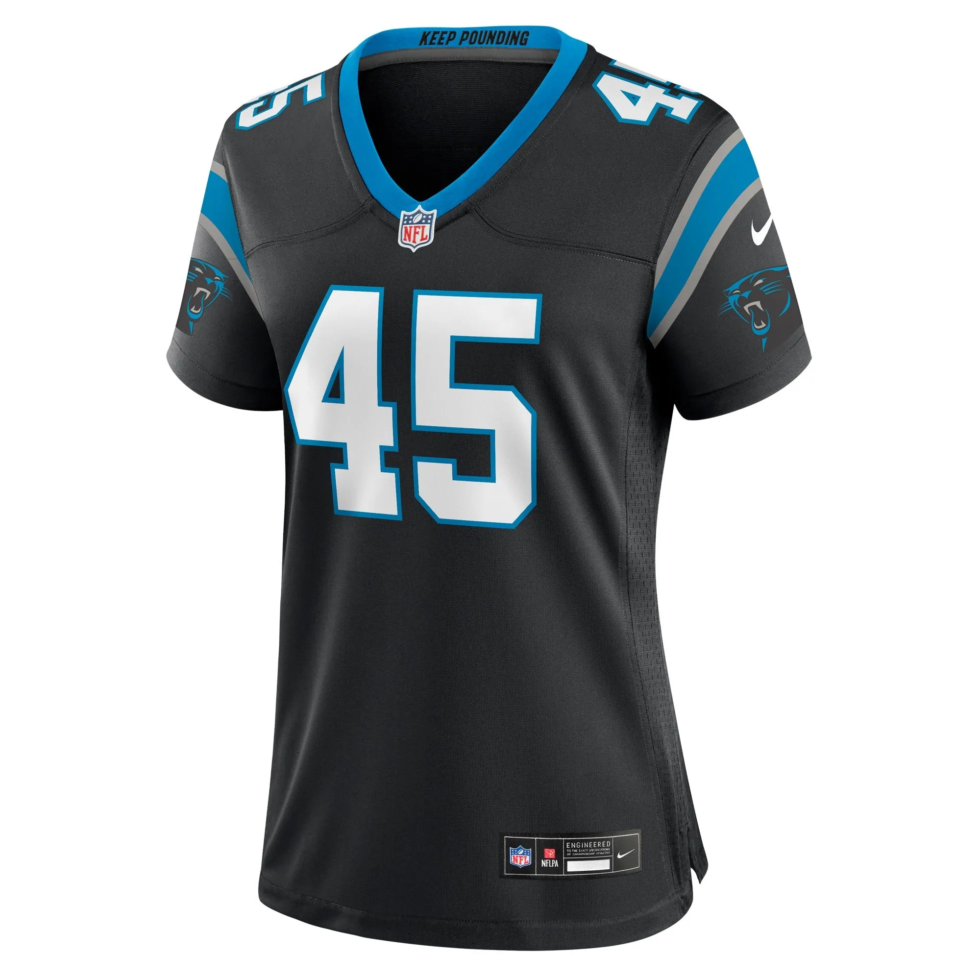 Giovanni Ricci Carolina Panthers  Women's Team Game Jersey - Black