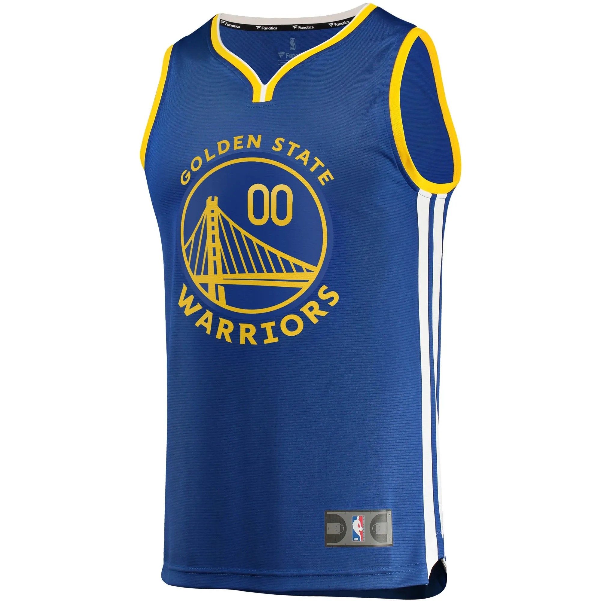 Golden State Warriors Fanatics Branded Fast Break Custom Replica Jersey Royal - Icon Edition