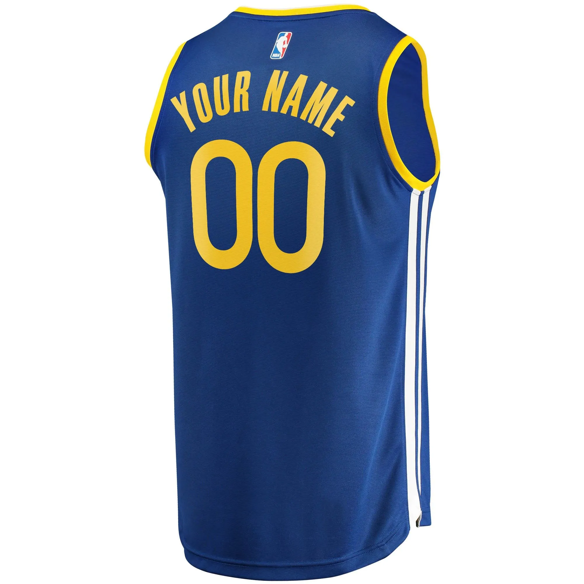 Golden State Warriors Fanatics Branded Fast Break Custom Replica Jersey Royal - Icon Edition