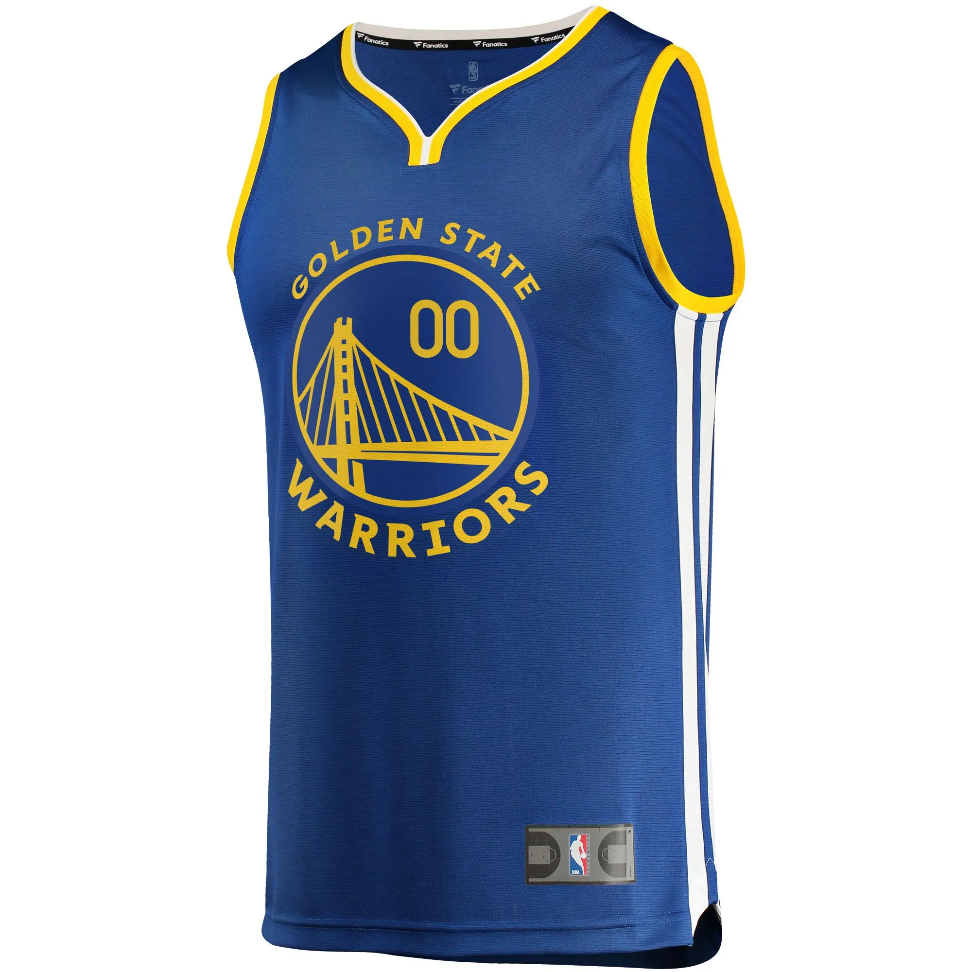 Golden State Warriors Fanatics Branded Youth 2019/20 Fast Break Custom Replica Jersey Royal - Icon Edition