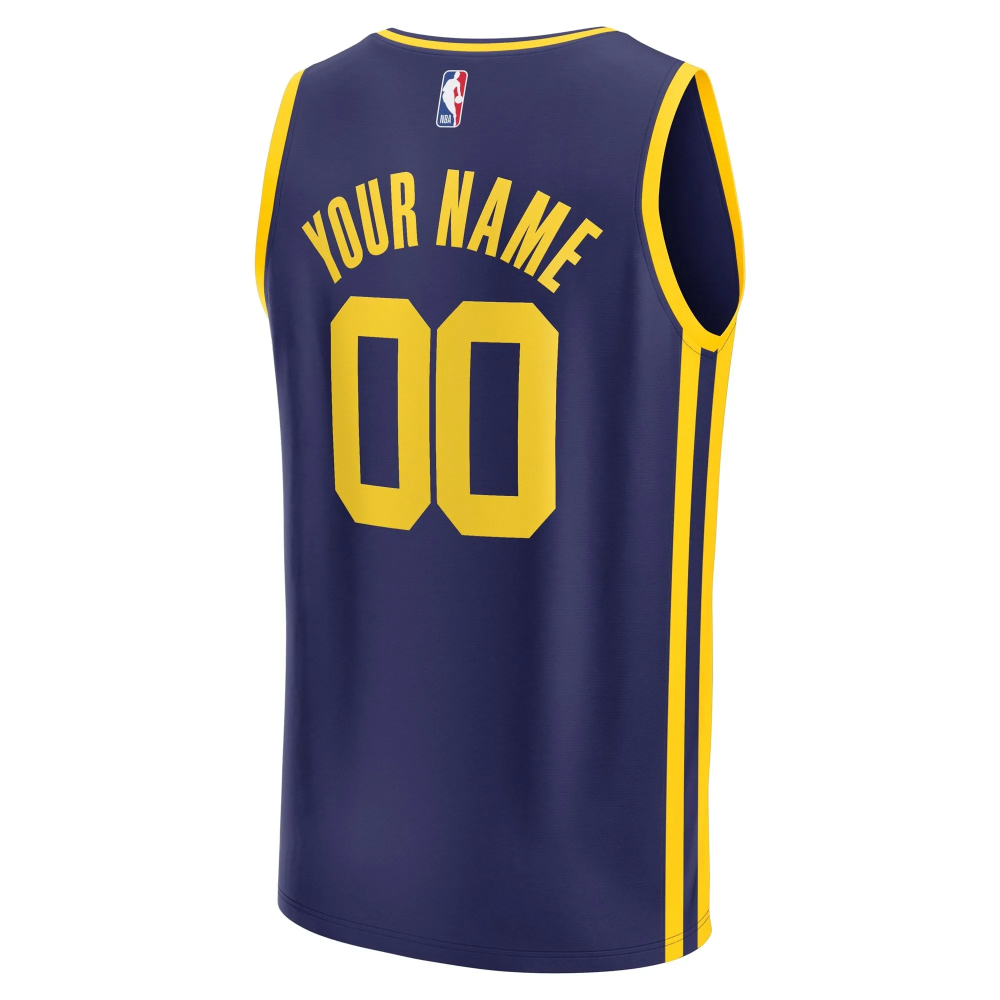 Golden State Warriors Fanatics Branded Youth Fast Break Replica Custom Jersey - Statement Edition - Navy