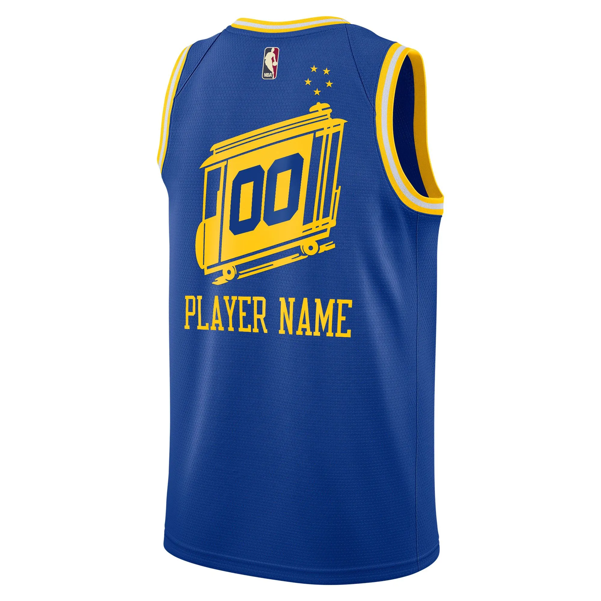 Golden State Warriors  2020/21 Hardwood Classics Swingman Custom Jersey - Blue