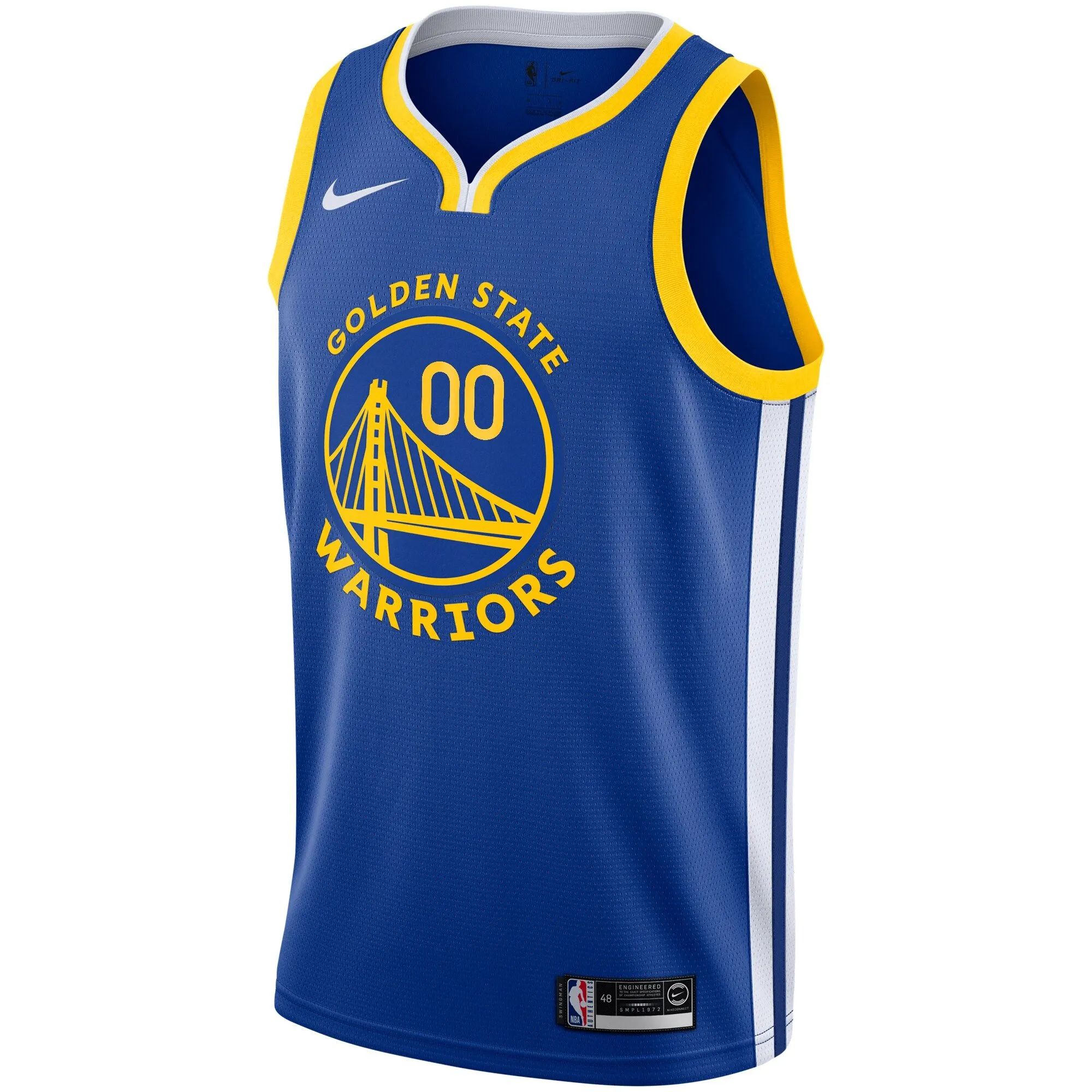 Golden State Warriors  Unisex 2019/20 Custom Swingman Jersey - Royal - Icon Edition