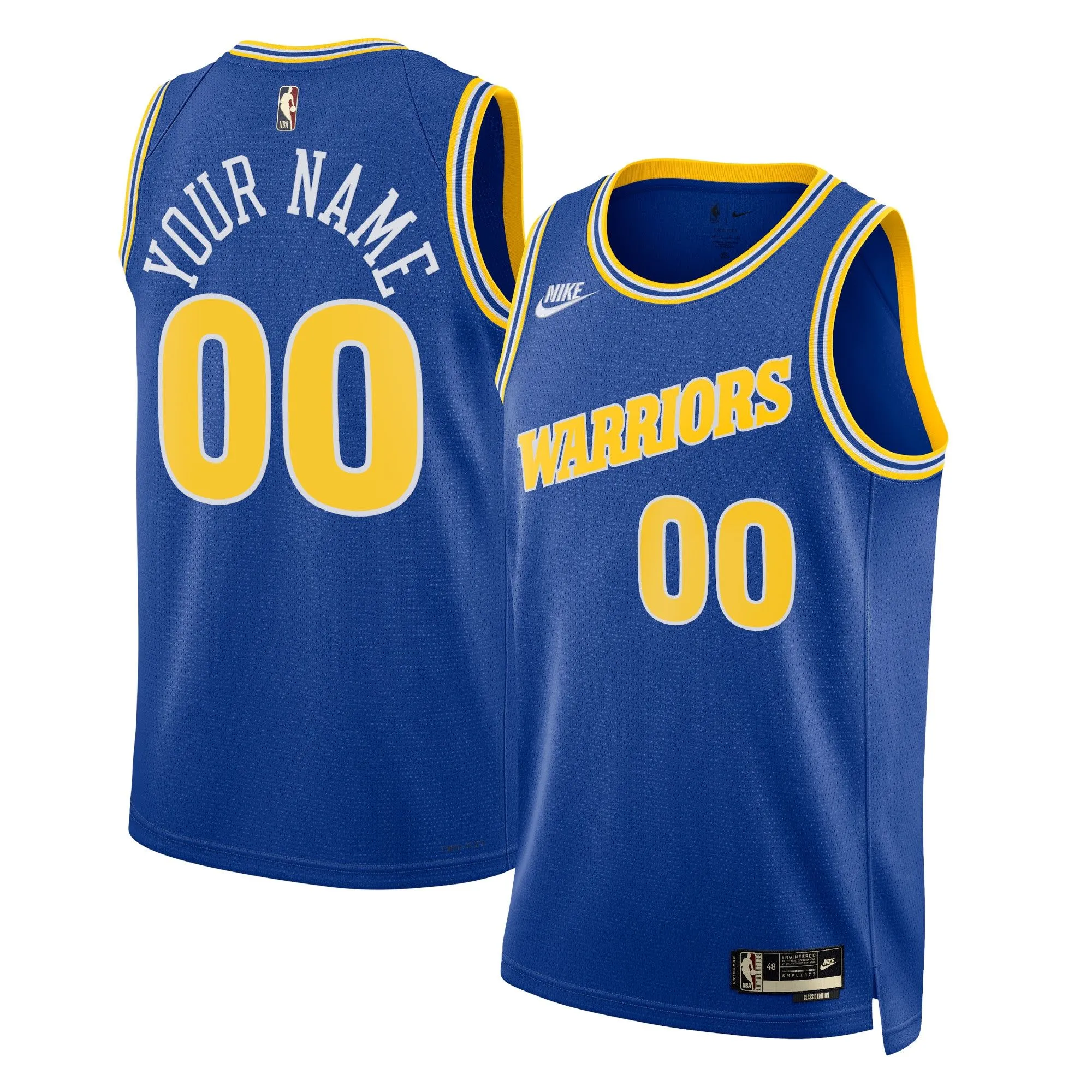 Golden State Warriors  Unisex 2022/23 Custom Swingman Jersey - Classic Edition - Blue