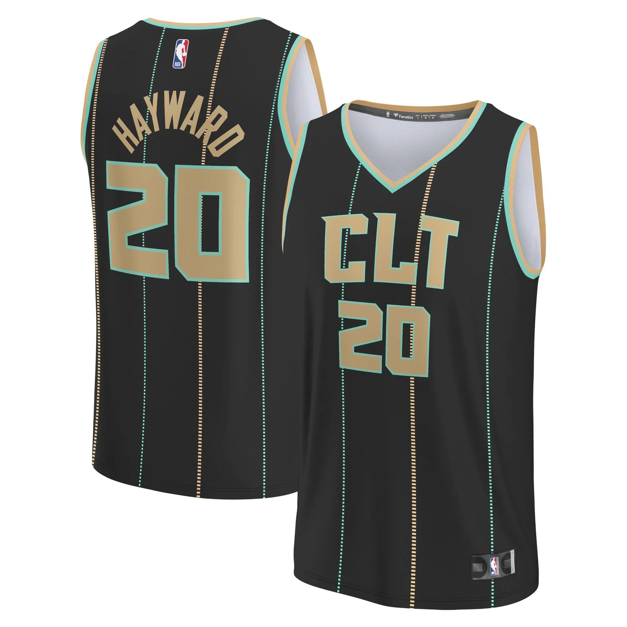 Gordon Hayward Charlotte Hornets Fanatics Branded Youth Fastbreak Jersey - City Edition - Black