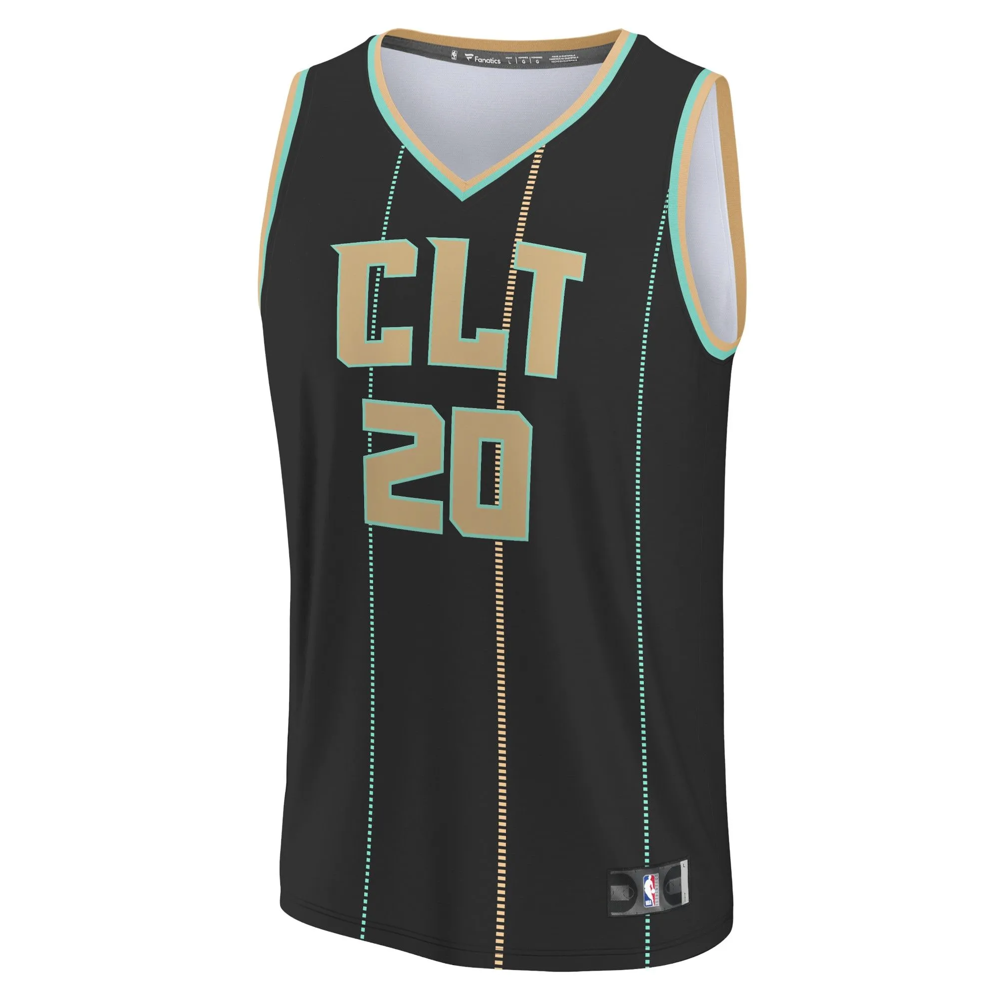 Gordon Hayward Charlotte Hornets Fanatics Branded Youth Fastbreak Jersey - City Edition - Black