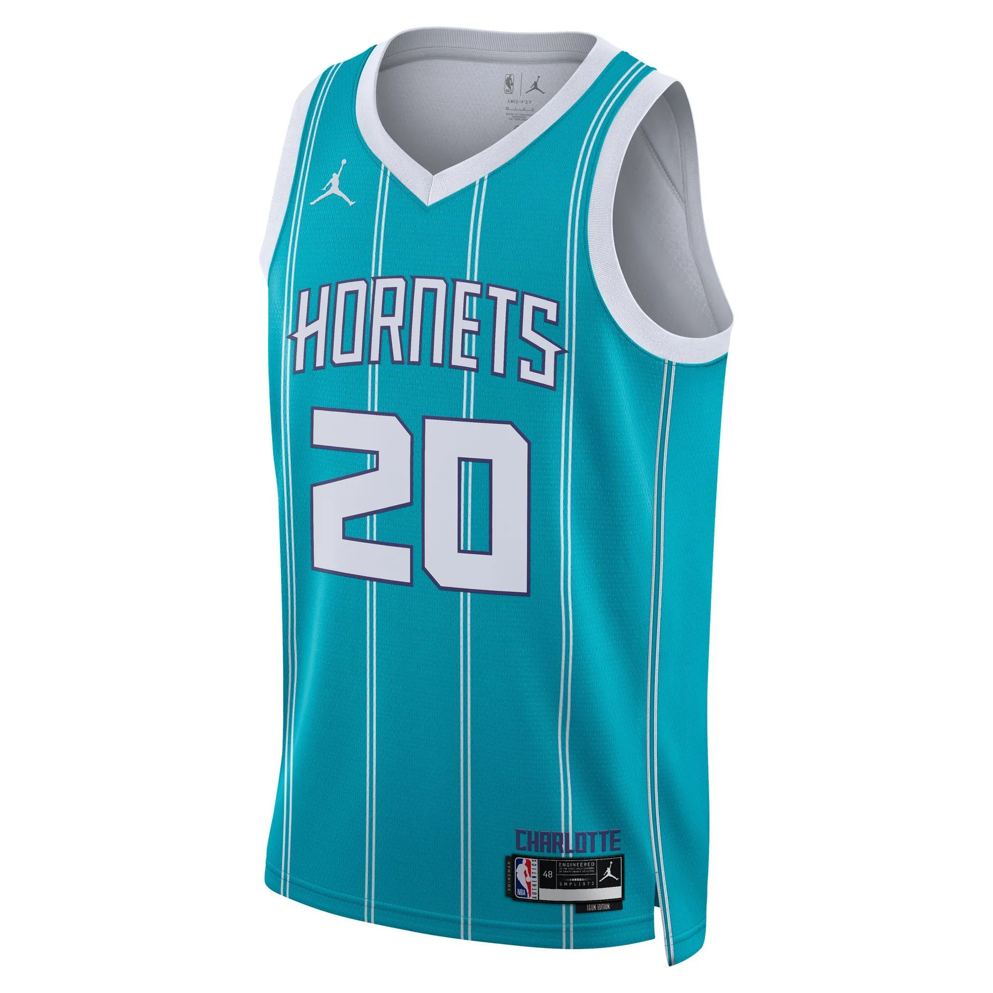 Gordon Hayward Charlotte Hornets Jordan Brand Unisex Swingman Jersey - Icon Edition - Teal