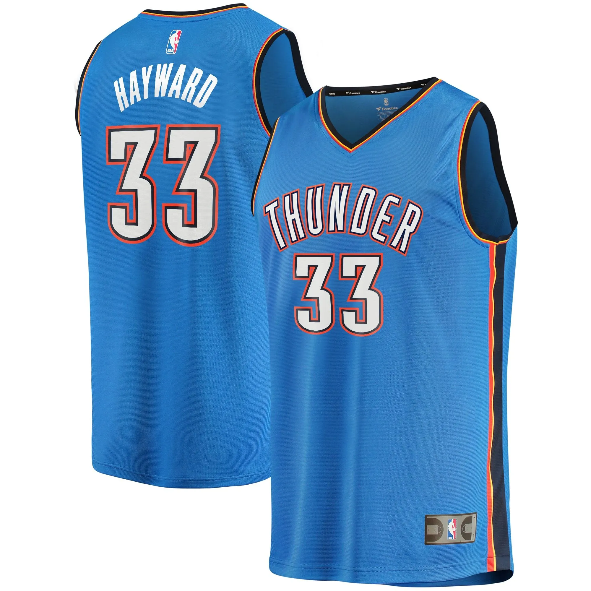 Gordon Hayward Oklahoma City Thunder Fanatics Branded Fast Break Player Jersey - Icon Edition - Blue