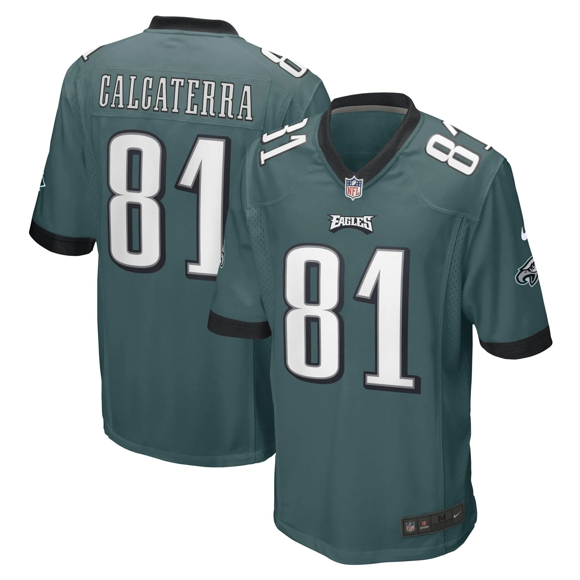 Grant Calcaterra Philadelphia Eagles  Game Player Jersey - Midnight Green