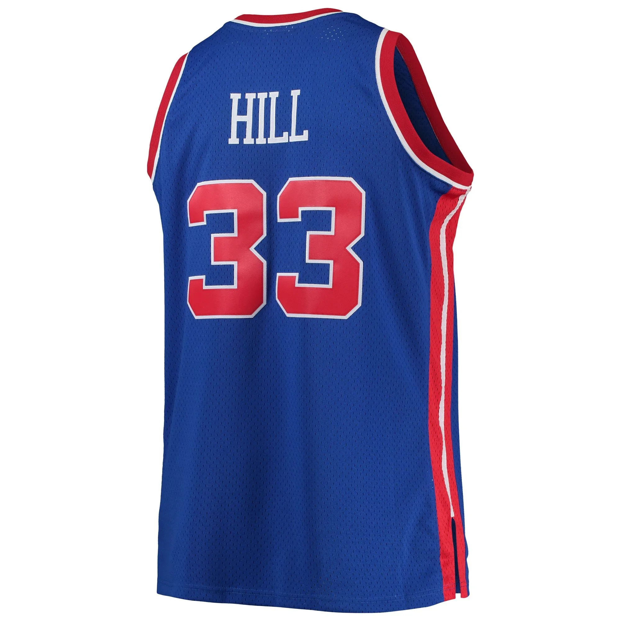 Grant Hill Detroit Pistons Mitchell & Ness 1995/96 Big & Tall Hardwood Classics Swingman Jersey - Blue