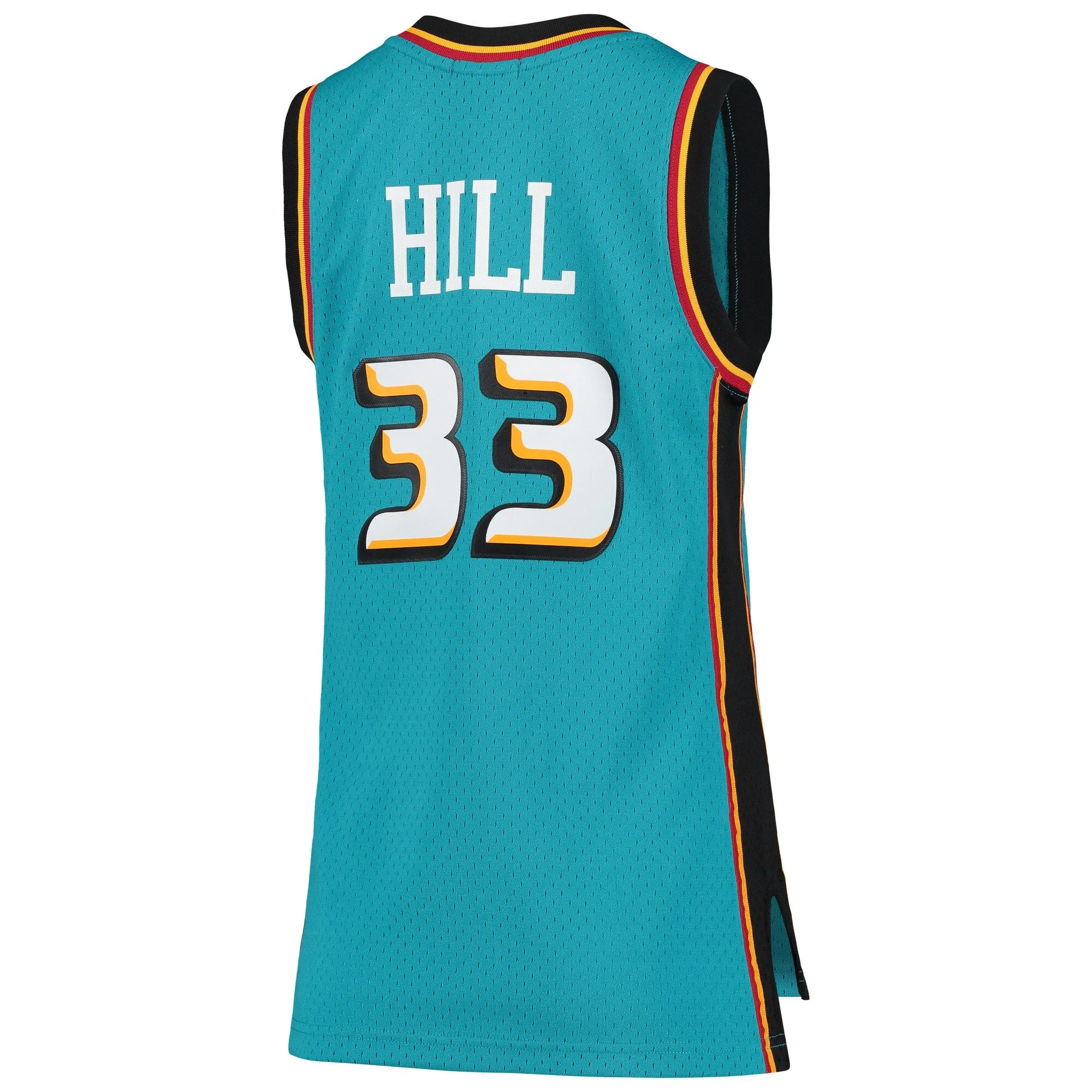 Grant Hill Detroit Pistons Mitchell & Ness Women's 1998/99 Hardwood Classics Swingman Jersey - Teal