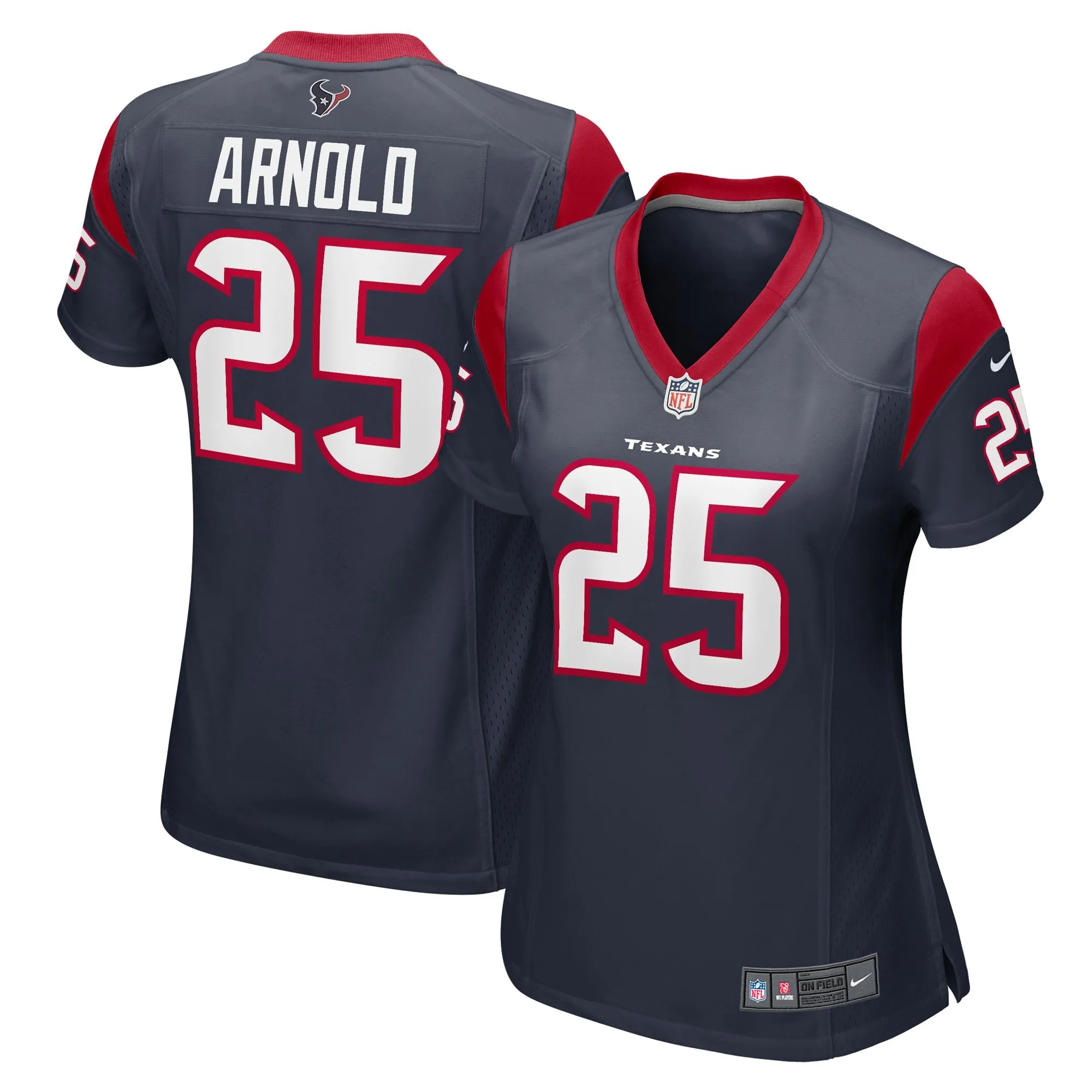 Grayland Arnold Houston Texans  Women's Team Game Jersey -  Navy