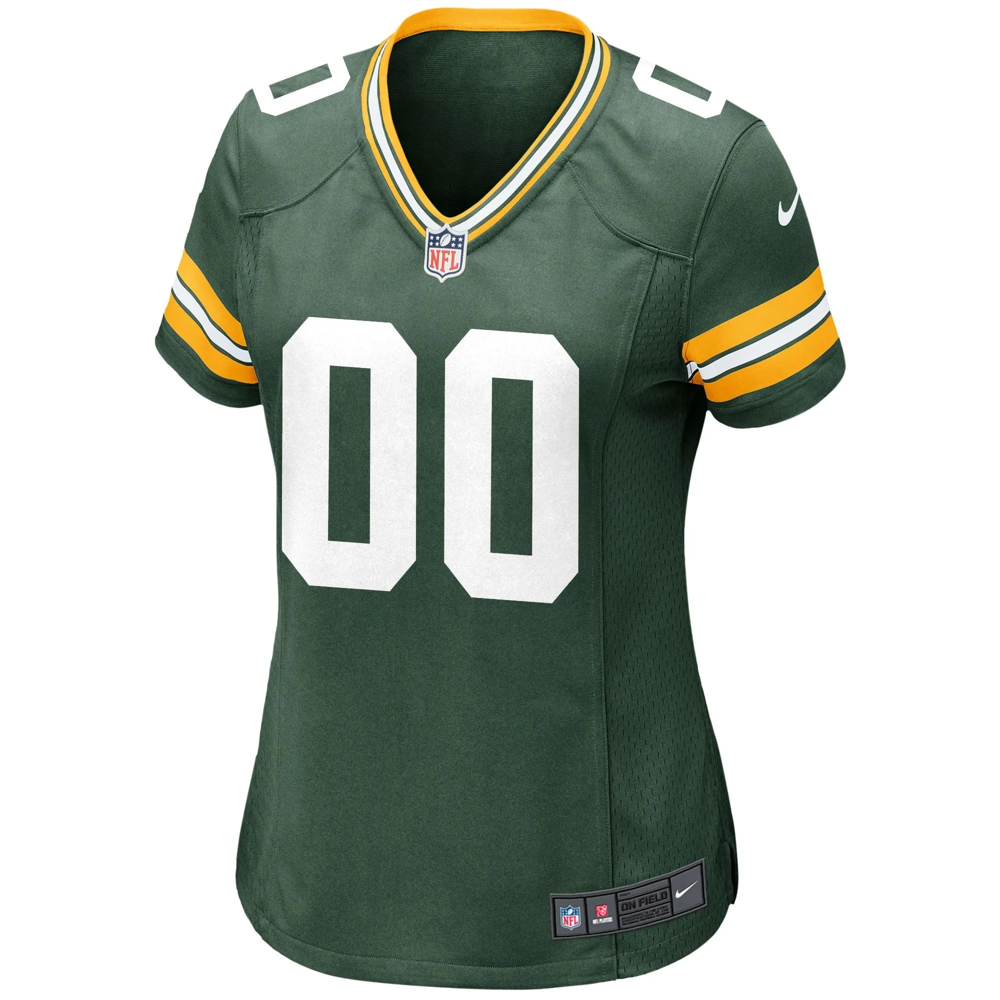 Green Bay Packers  Women's Custom Game Jersey - Green