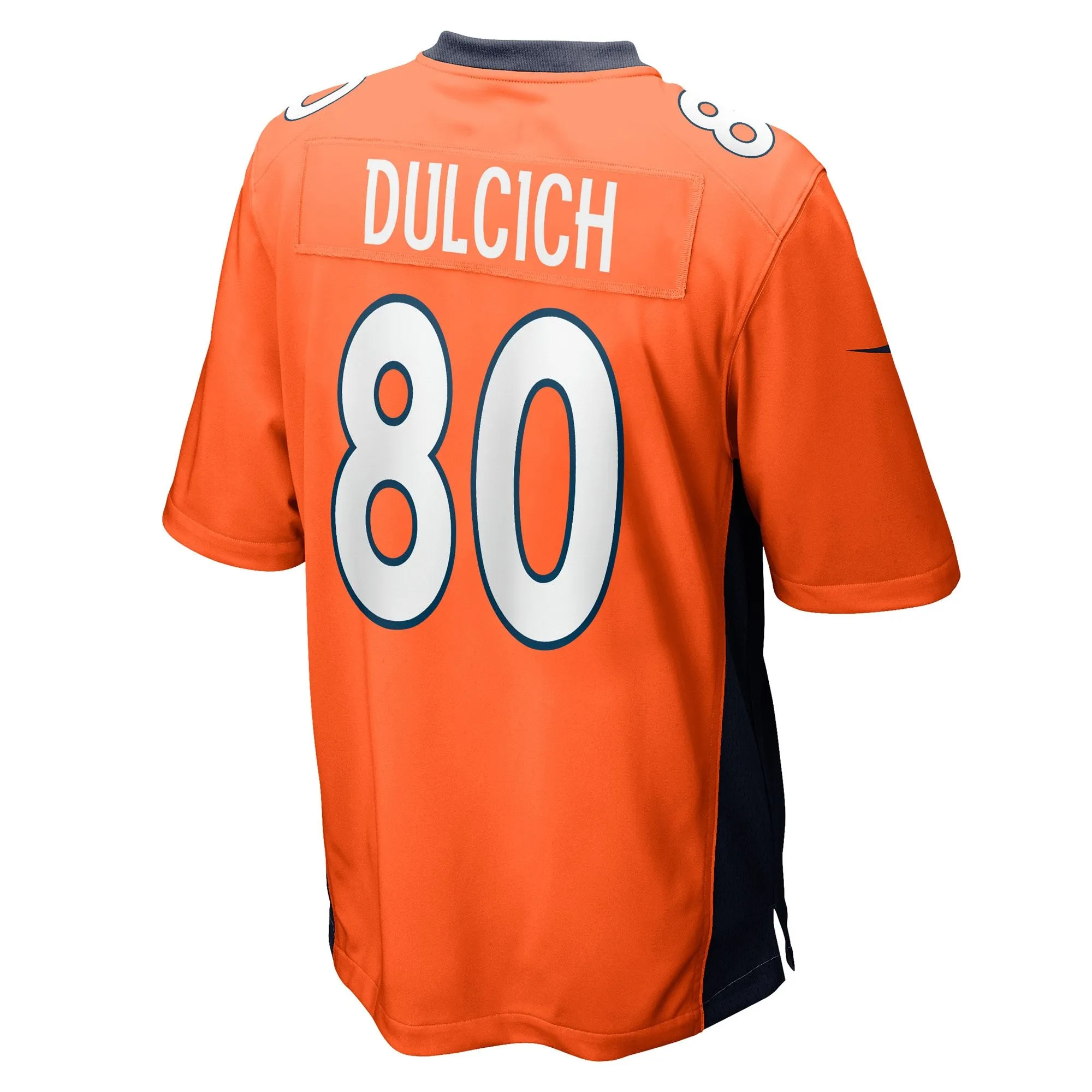 Greg Dulcich Denver Broncos  Game Player Jersey - Orange