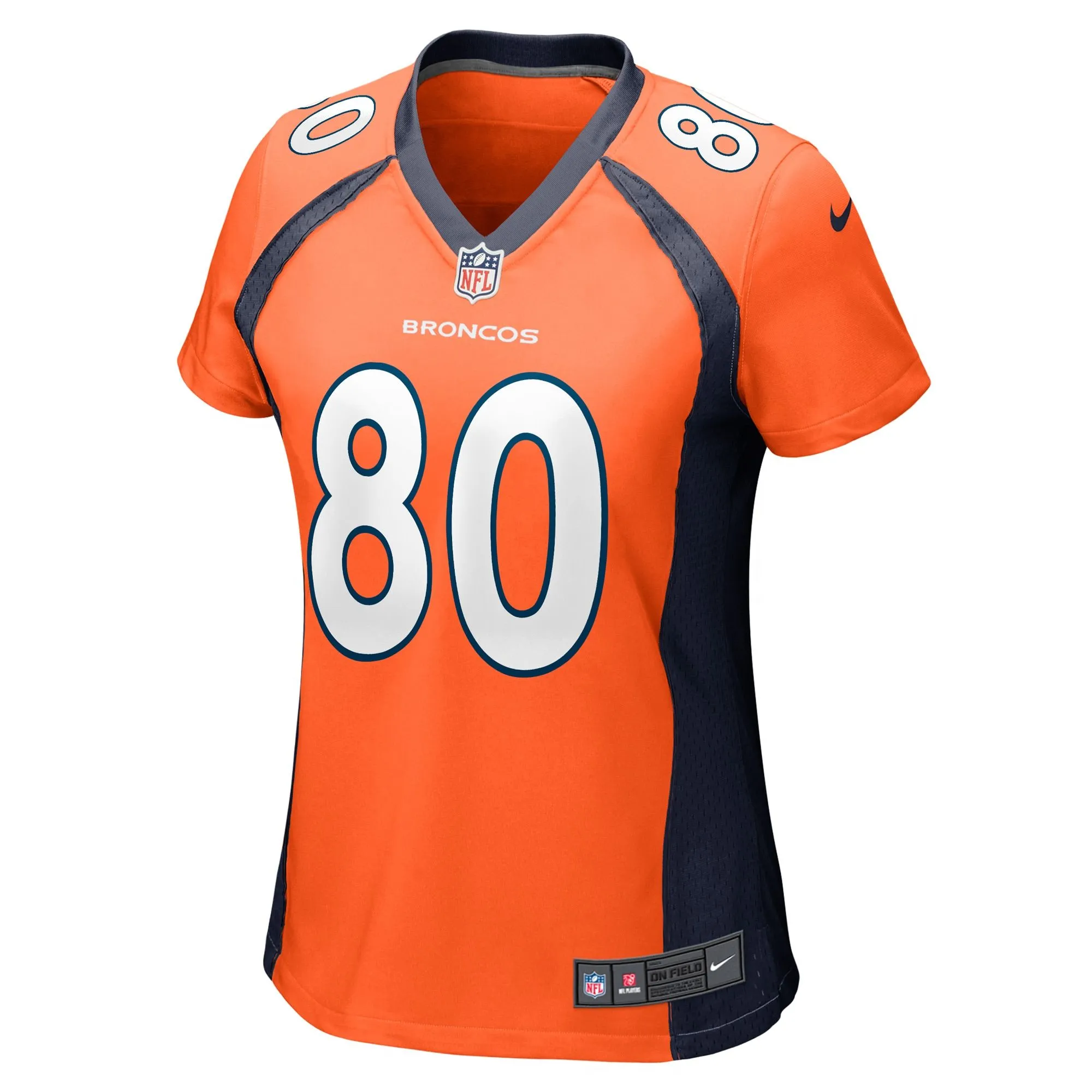 Greg Dulcich Denver Broncos  Women's Game Player Jersey - Orange