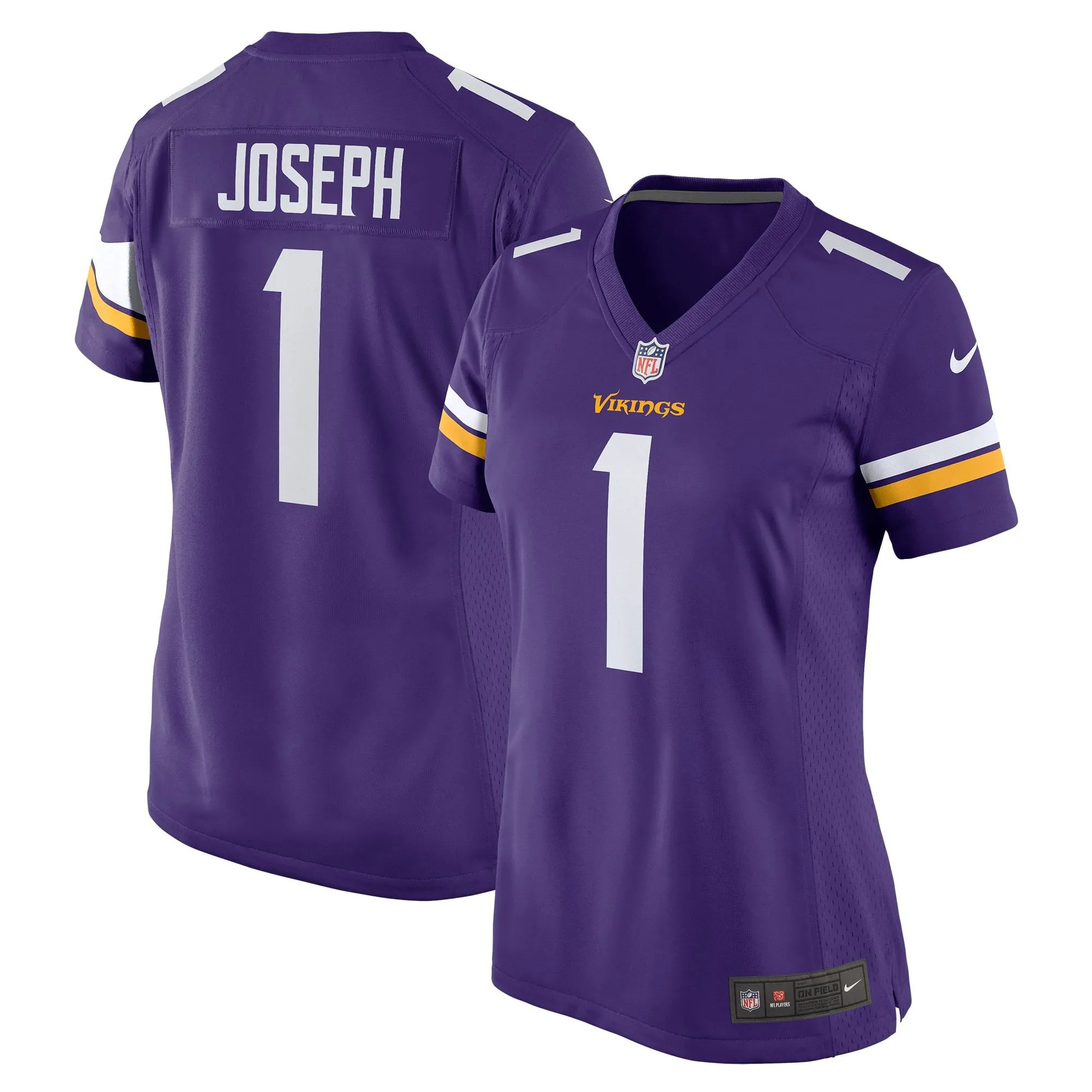 Greg Joseph Minnesota Vikings  Women's Game Jersey - Purple