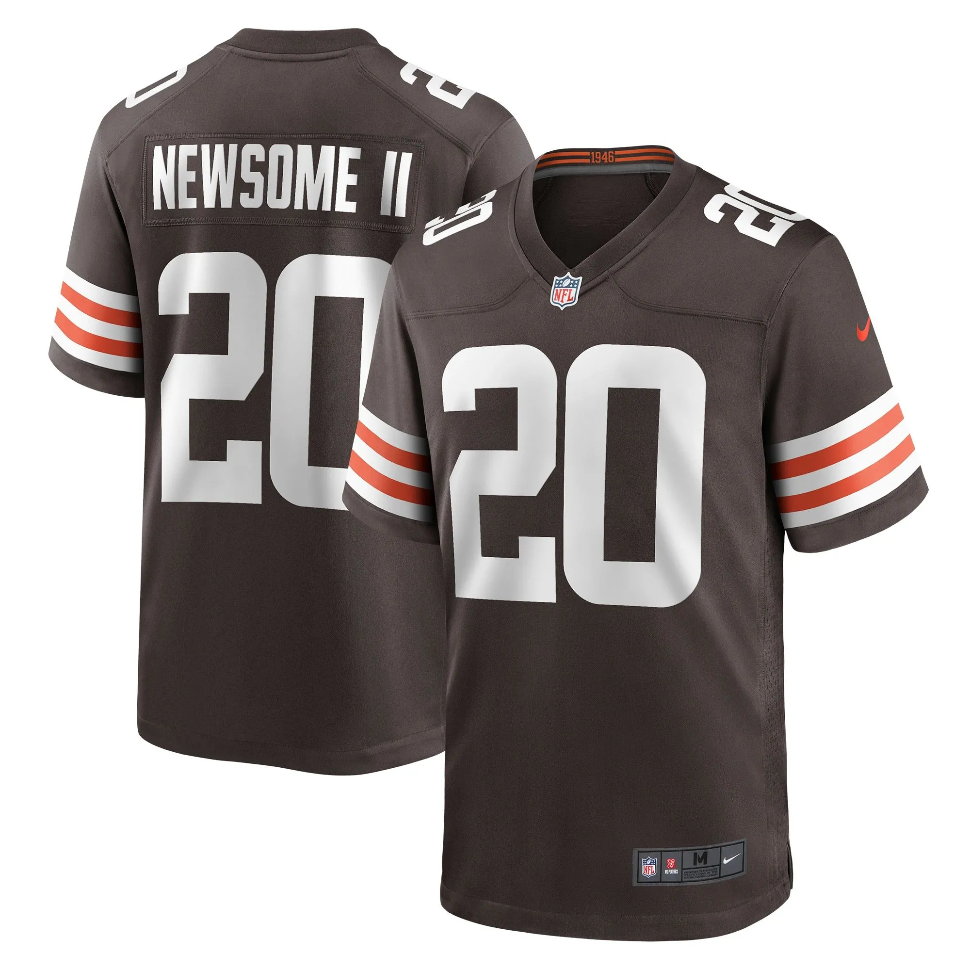 Greg Newsome II Cleveland Browns  Game Jersey - Brown