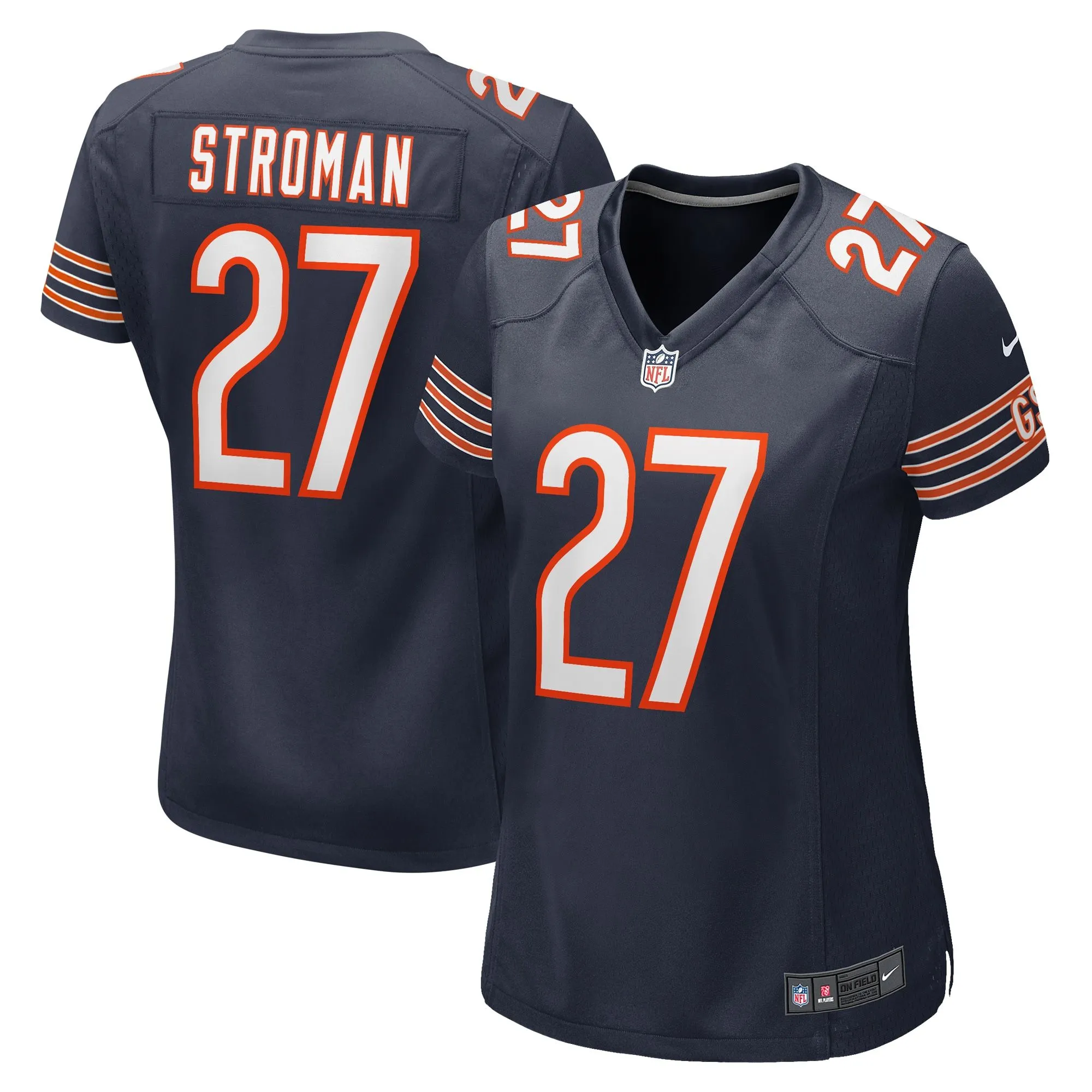 Greg Stroman Chicago Bears  Women's Team Game Jersey -  Navy