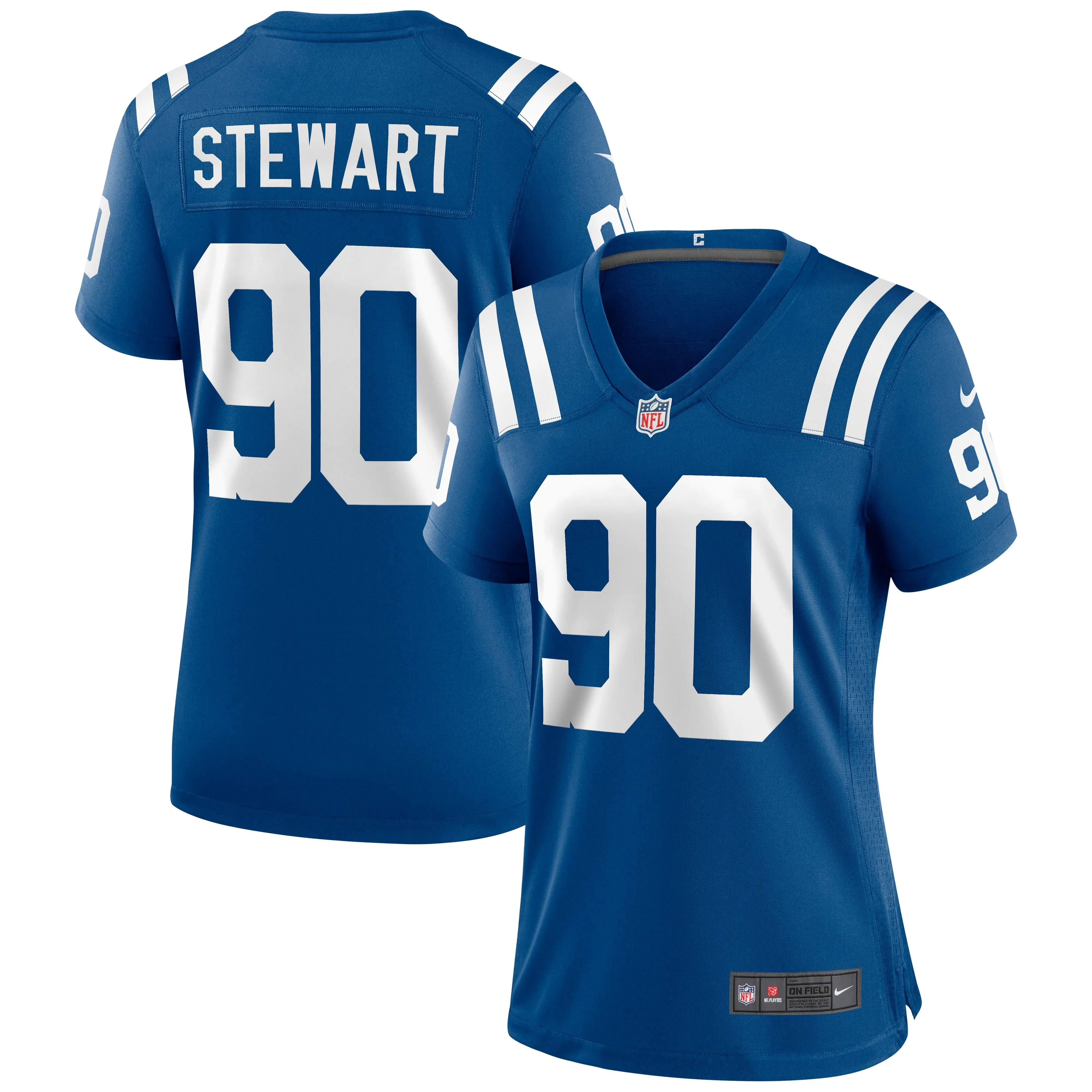 Grover Stewart Indianapolis Colts  Women's Game Jersey - Royal