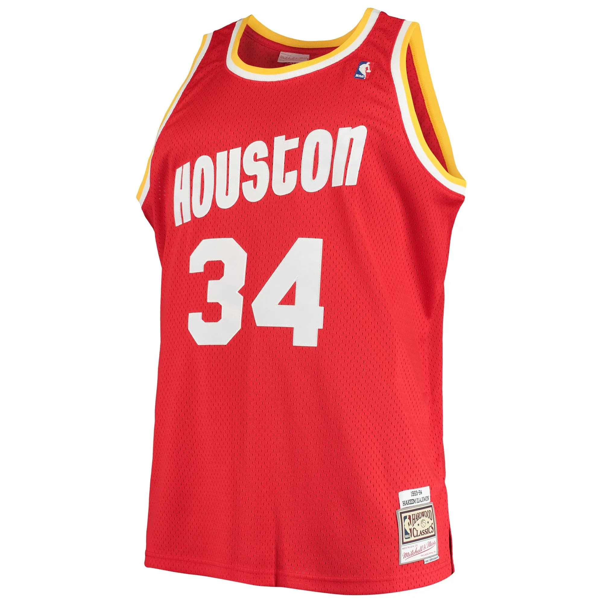 Hakeem Olajuwon Houston Rockets Mitchell & Ness 1993/94 Big & Tall Hardwood Classics Swingman Jersey - Red