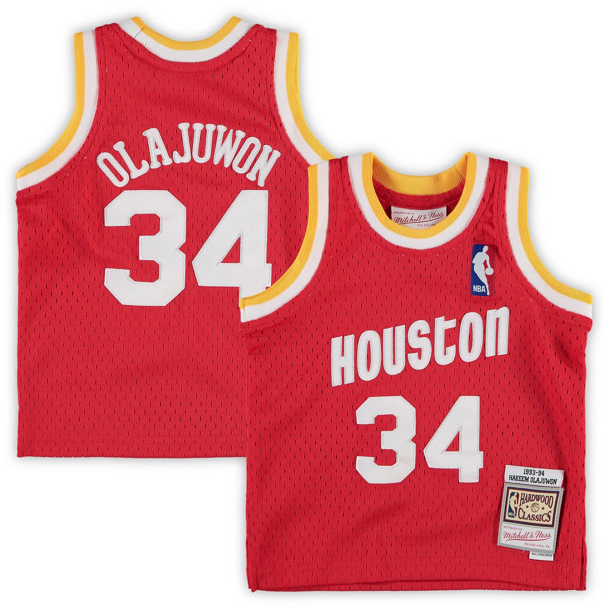 Hakeem Olajuwon Houston Rockets Mitchell & Ness Infant 1993/94 Hardwood Classics Retired Player Jersey - Red