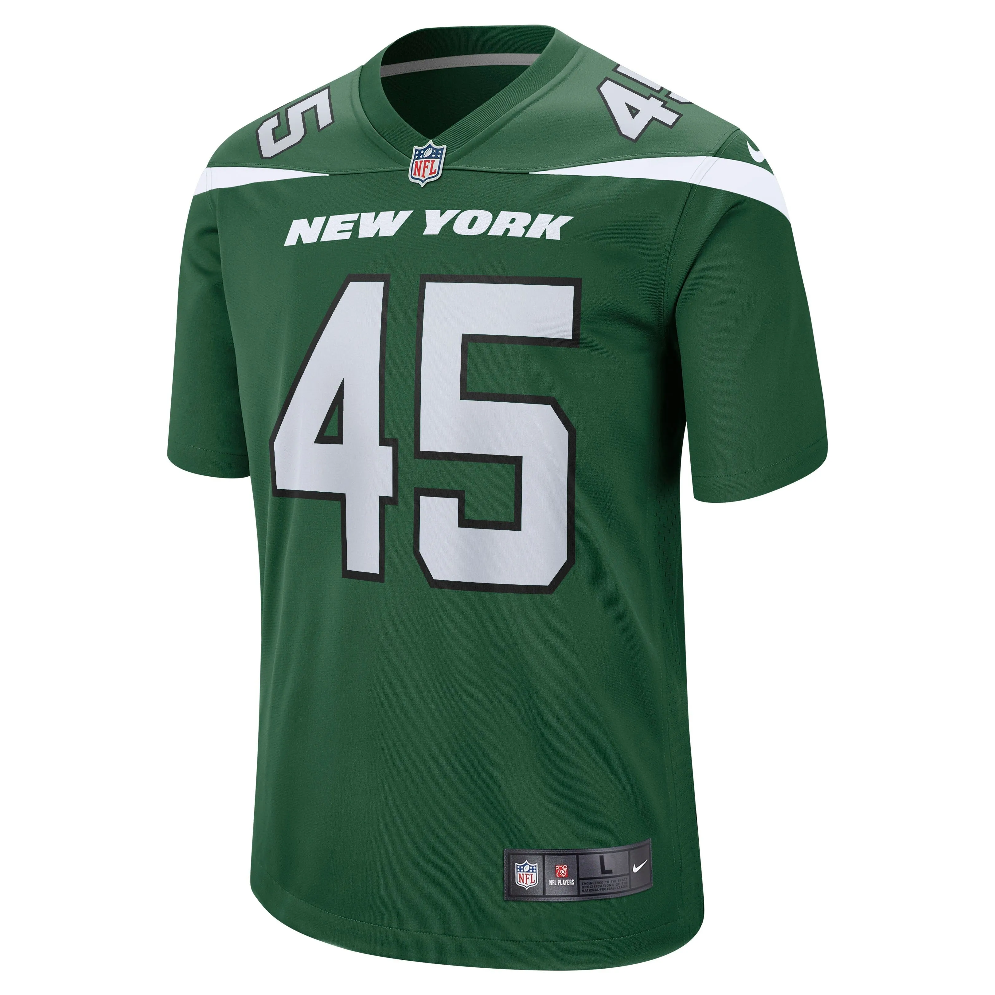 Hamsah Nasirildeen New York Jets  Game Jersey - Gotham Green