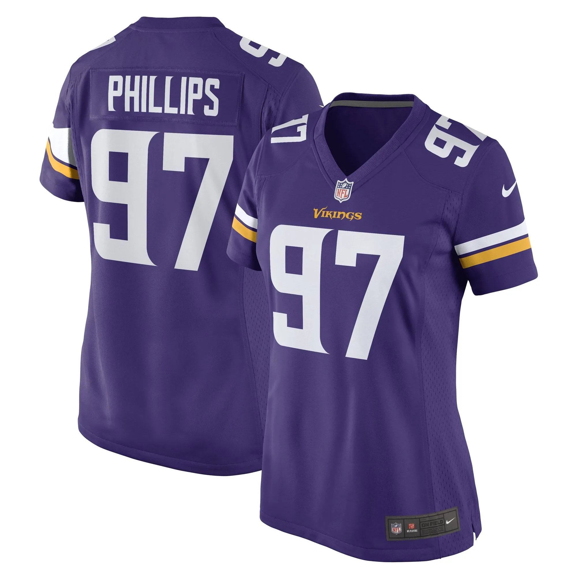 Harrison Phillips Minnesota Vikings  Women's Game Player Jersey - Purple