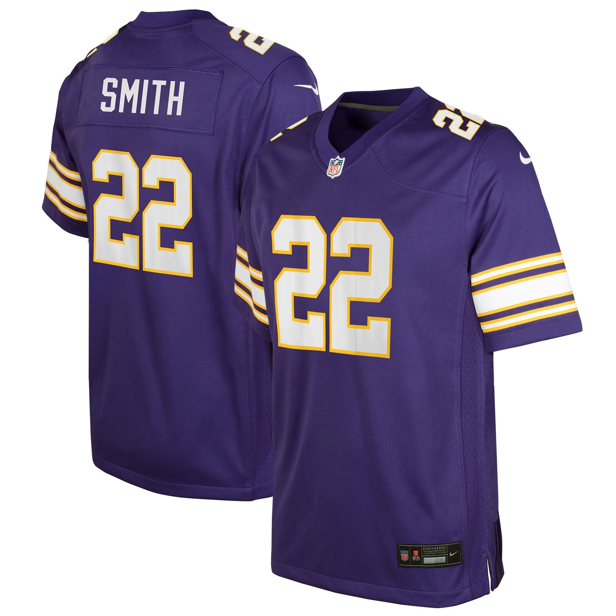 Harrison Smith Minnesota Vikings  Youth Game Jersey - Purple