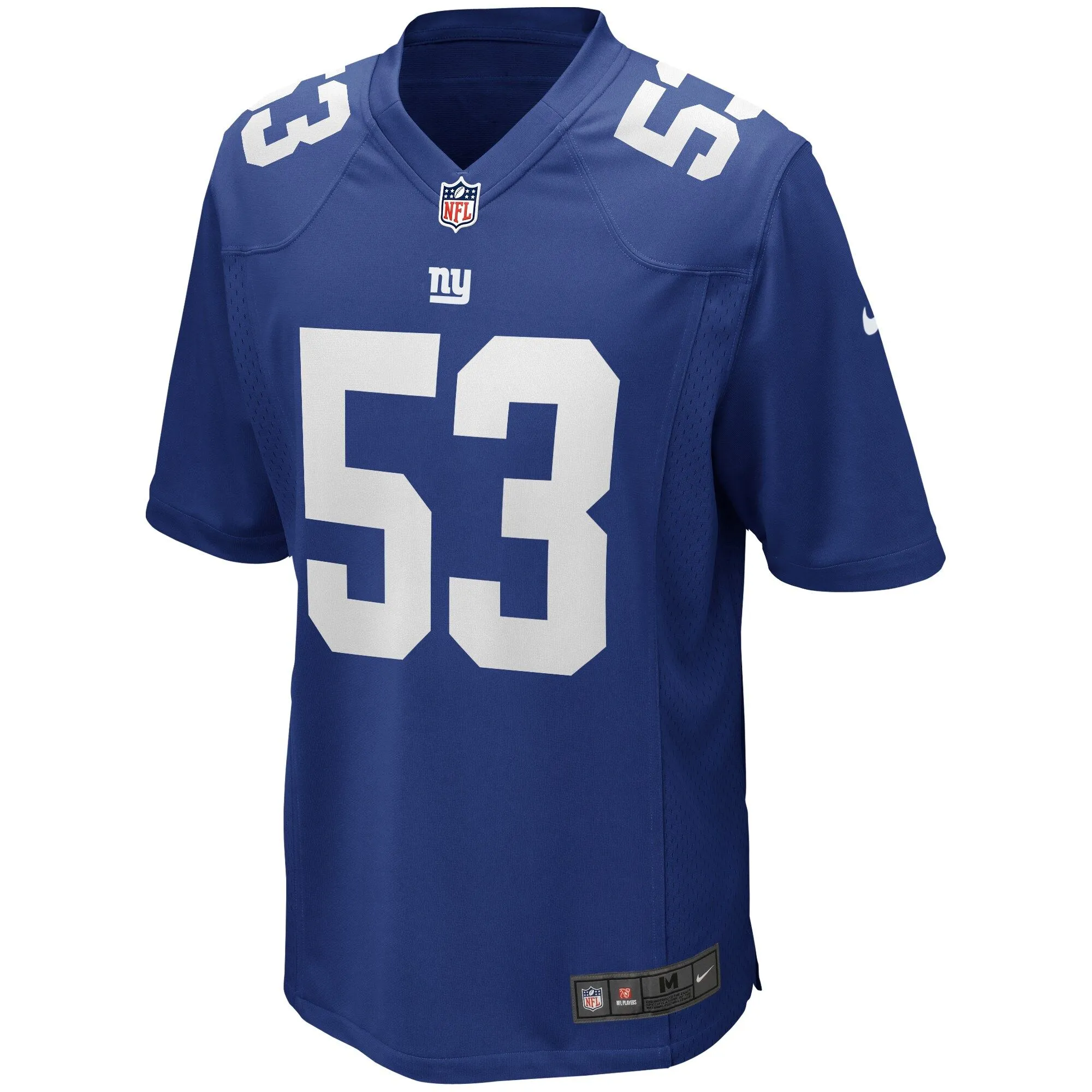 Harry Carson New York Giants  Game Retired Player Jersey - Royal