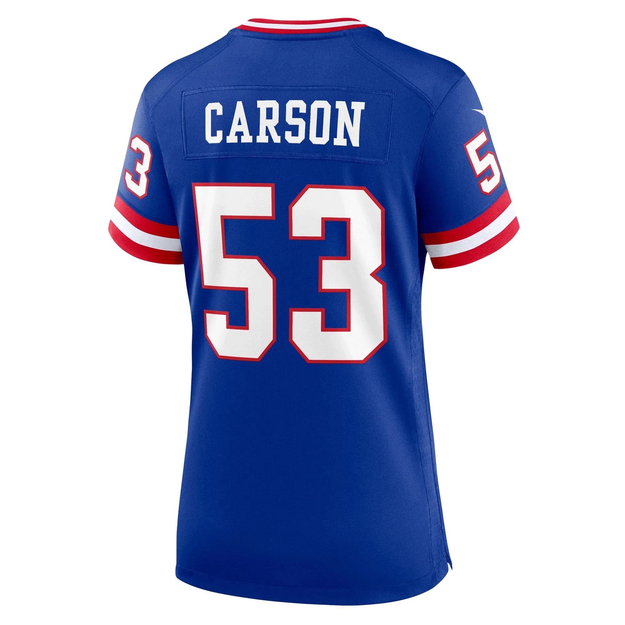 Harry Carson New York Giants  Women's Classic Retired Player Game Jersey - Royal