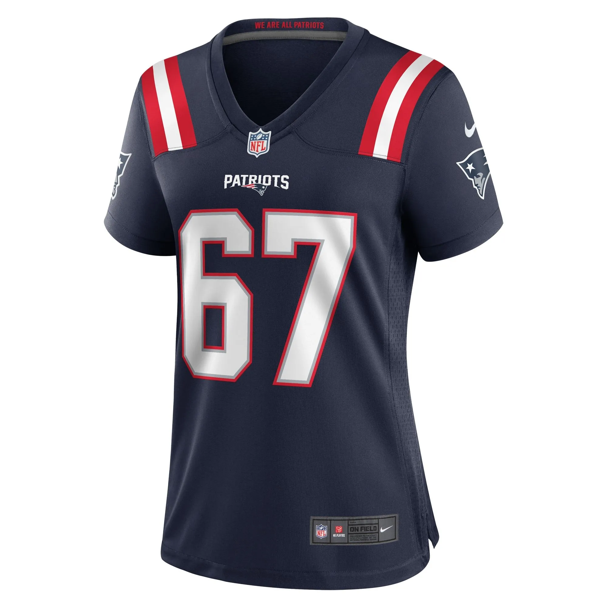 Hayden Howerton New England Patriots  Women's Home Game Player Jersey - Navy