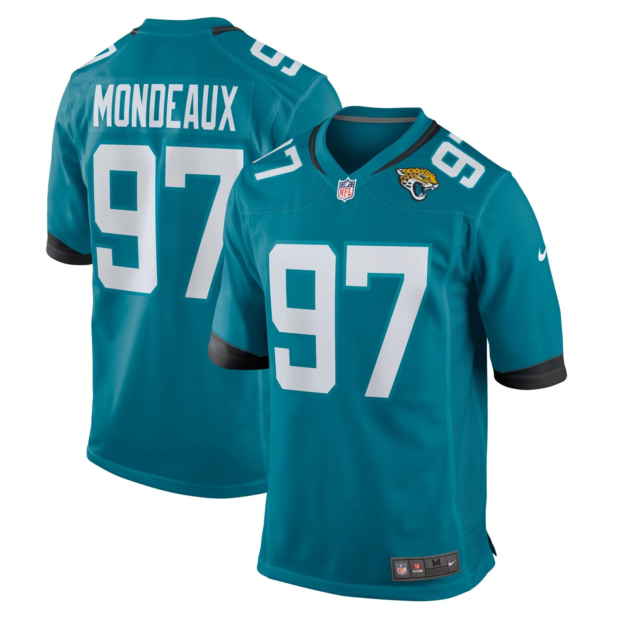 Henry Mondeaux Jacksonville Jaguars   Game Jersey -  Teal