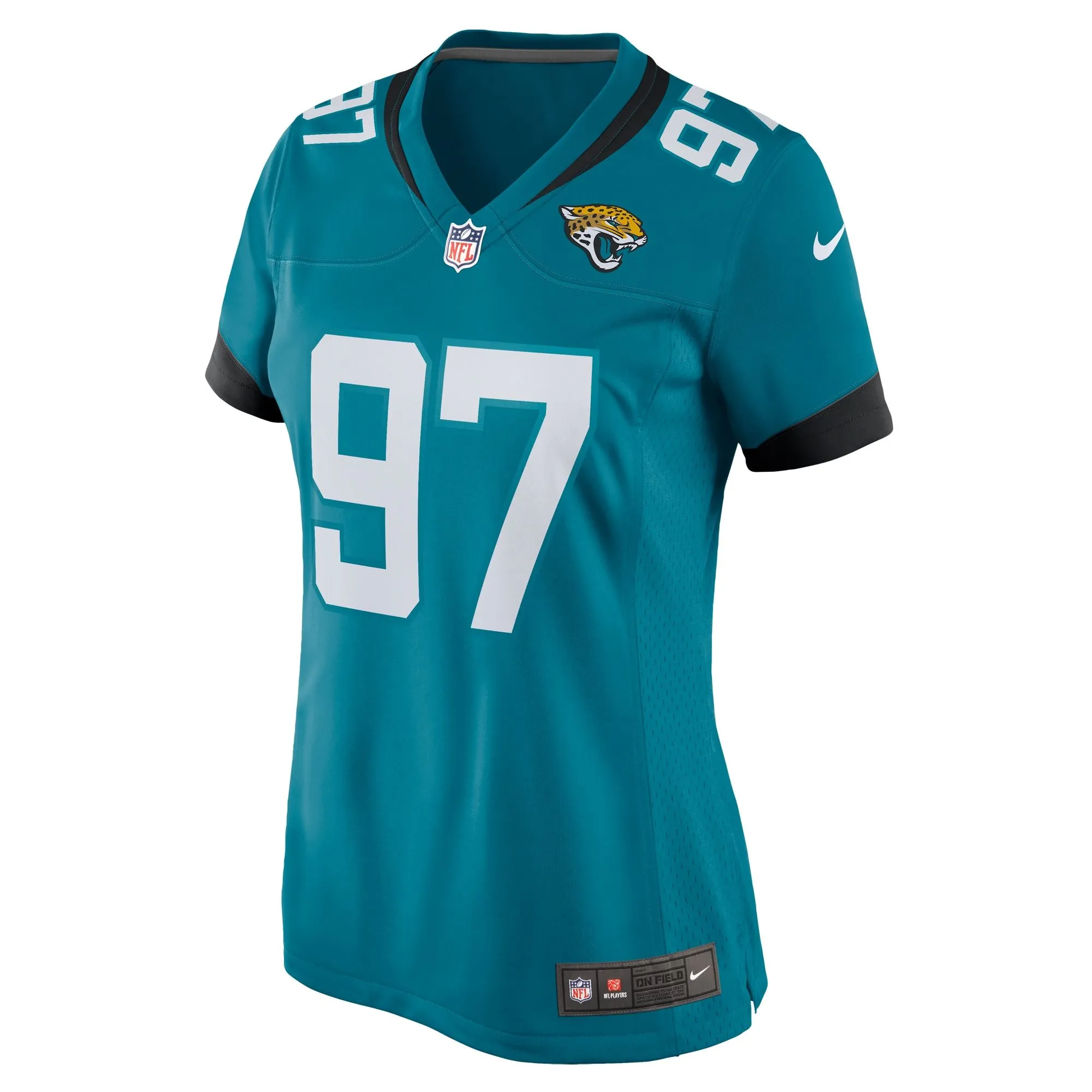 Henry Mondeaux Jacksonville Jaguars  Women's  Game Jersey -  Teal