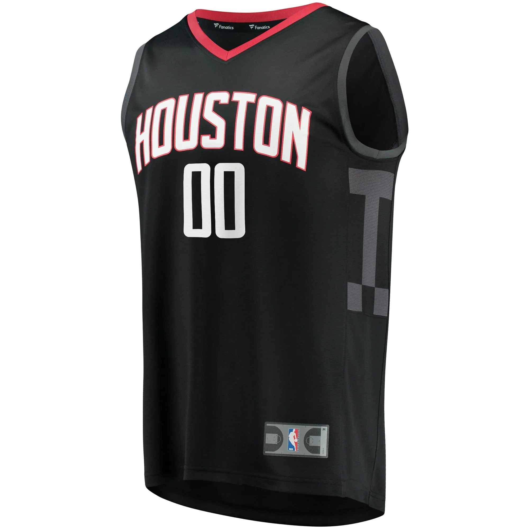 Houston Rockets Fanatics Branded Fast Break Replica Custom Jersey - Statement Edition - Black