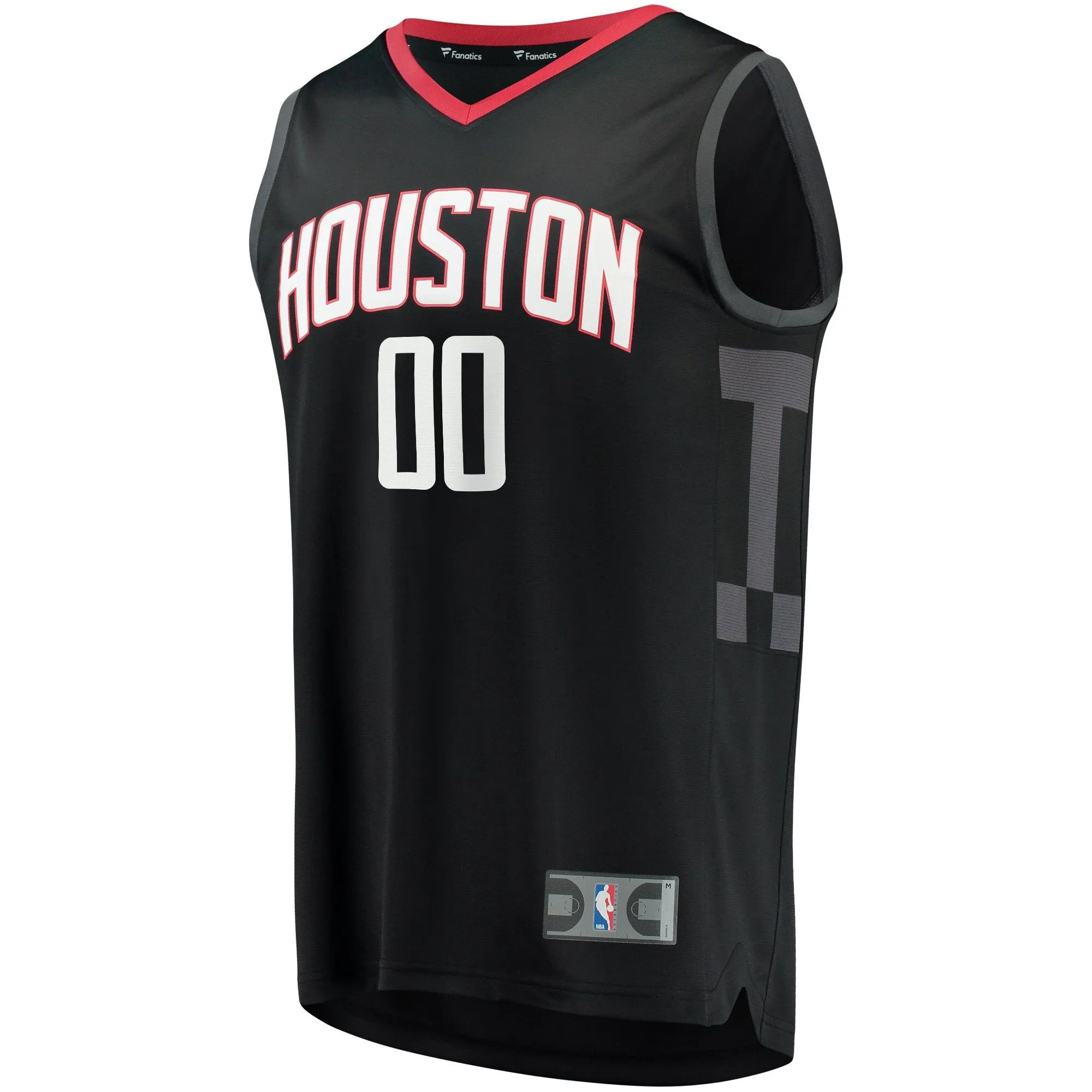 Houston Rockets Fanatics Branded Youth Fast Break Custom Replica Jersey - Statement Edition - Black