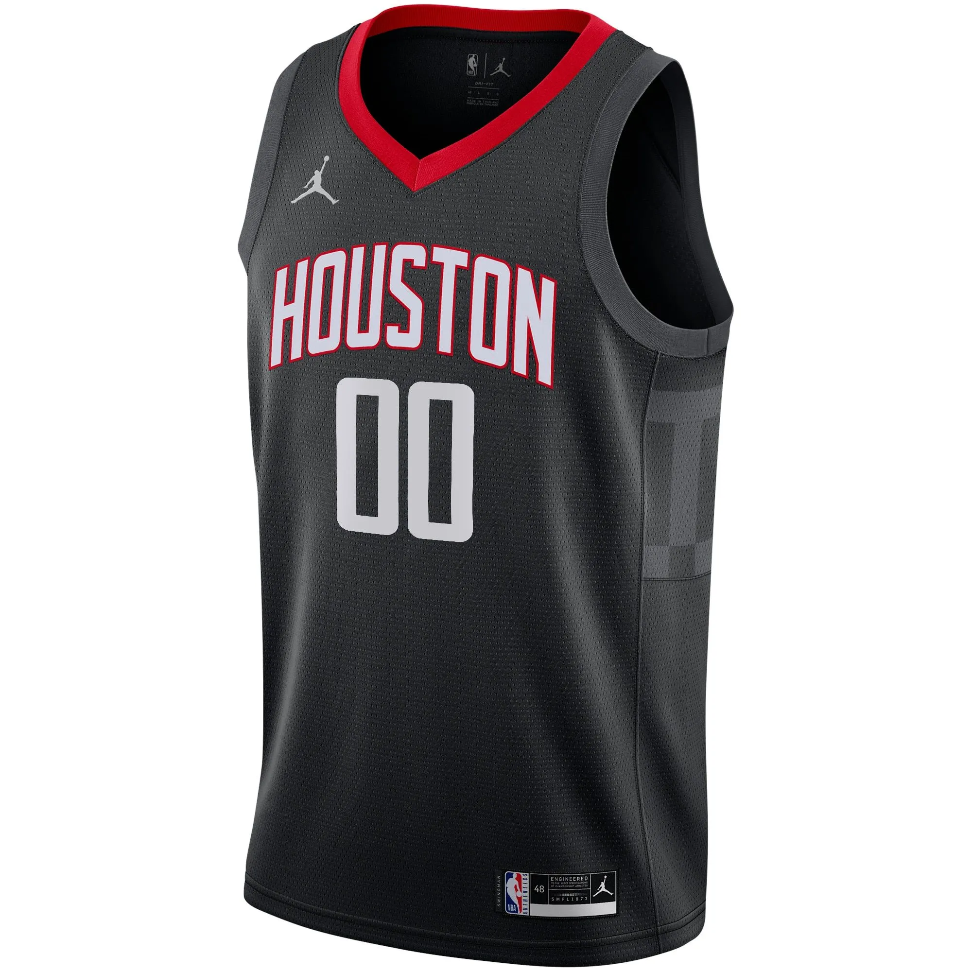 Houston Rockets Jordan Brand Swingman Custom Jersey - Statement Edition - Black