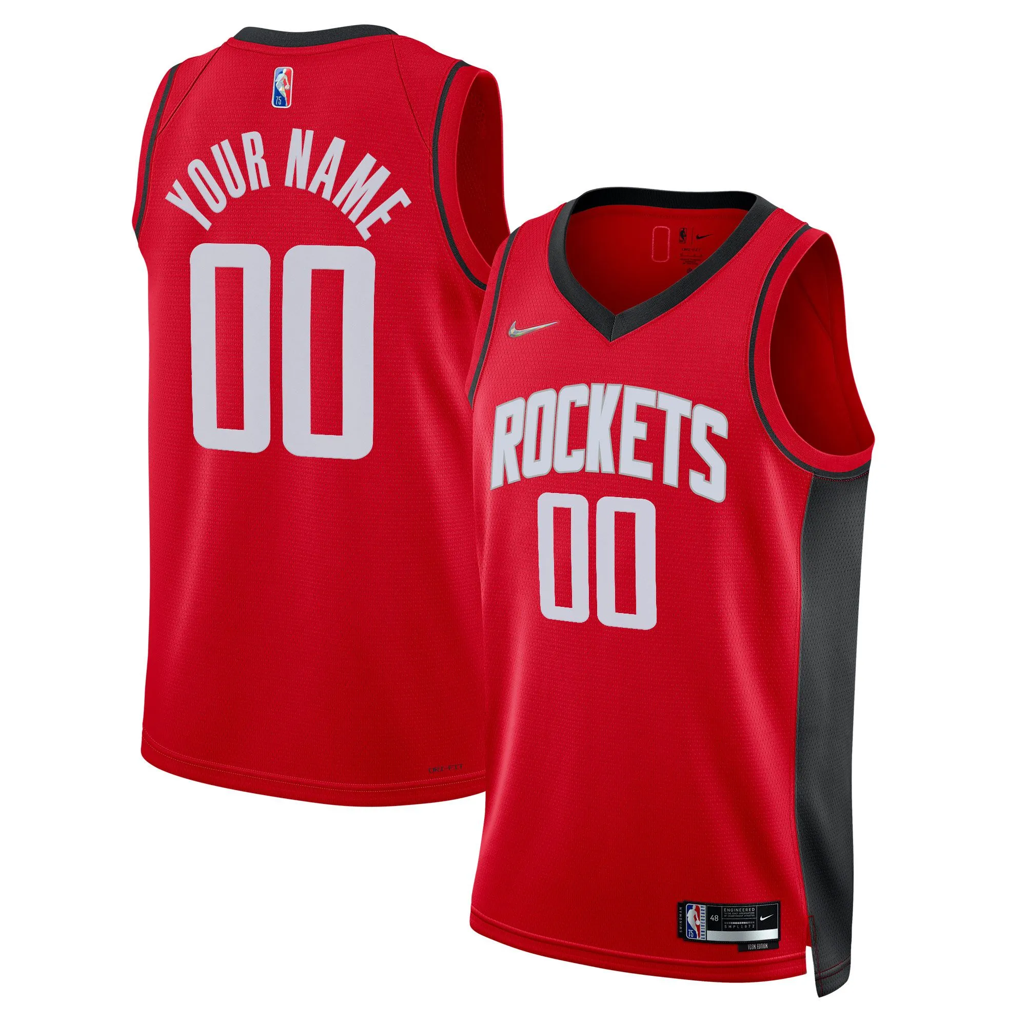 Houston Rockets  2021/22 Diamond Swingman Custom Jersey - Icon Edition - Red