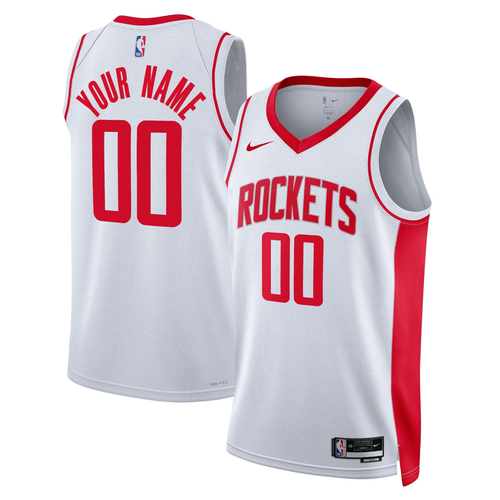 Houston Rockets  Unisex Swingman Custom Jersey White - Association Edition