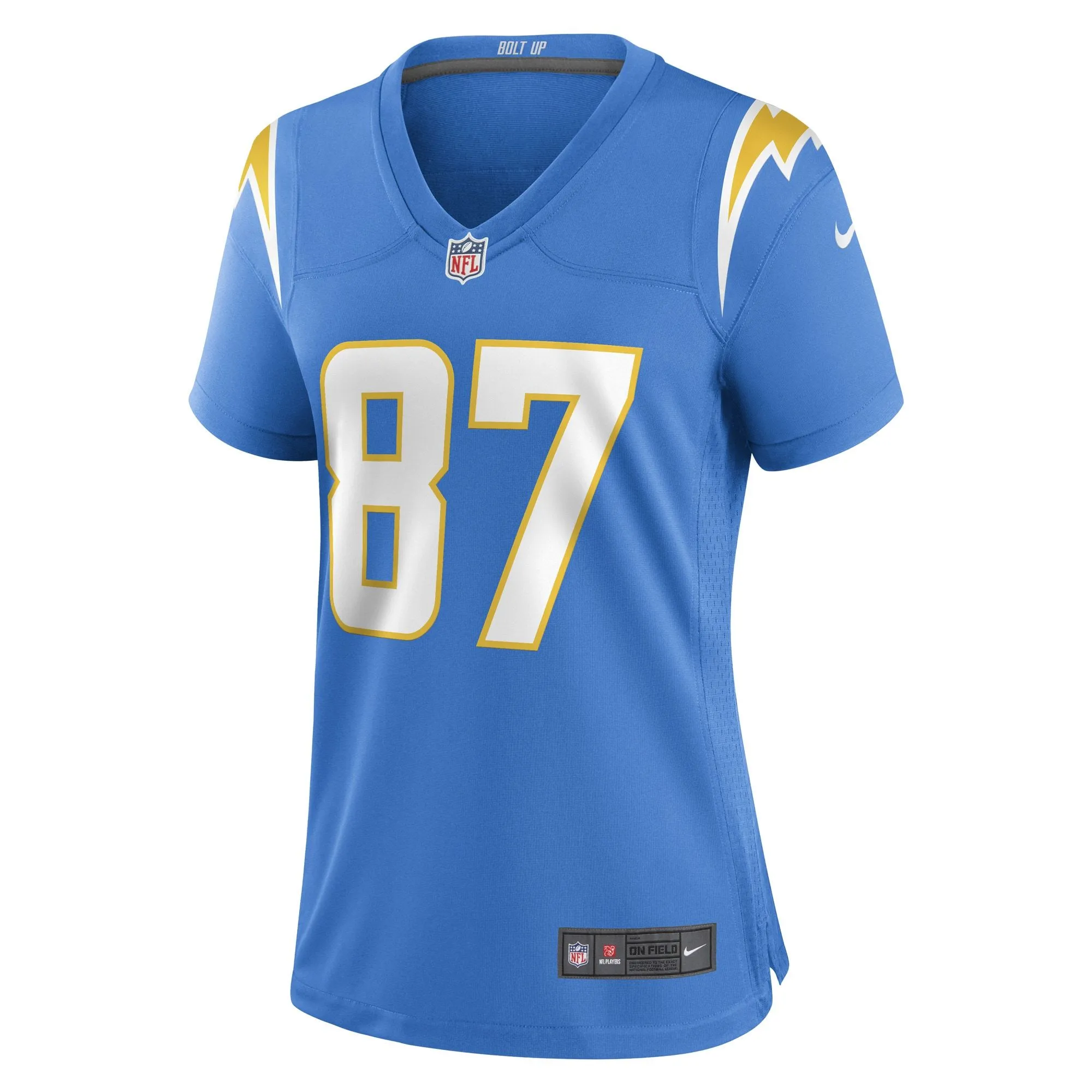 Hunter Kampmoyer Los Angeles Chargers  Women's Game Player Jersey - Powder Blue