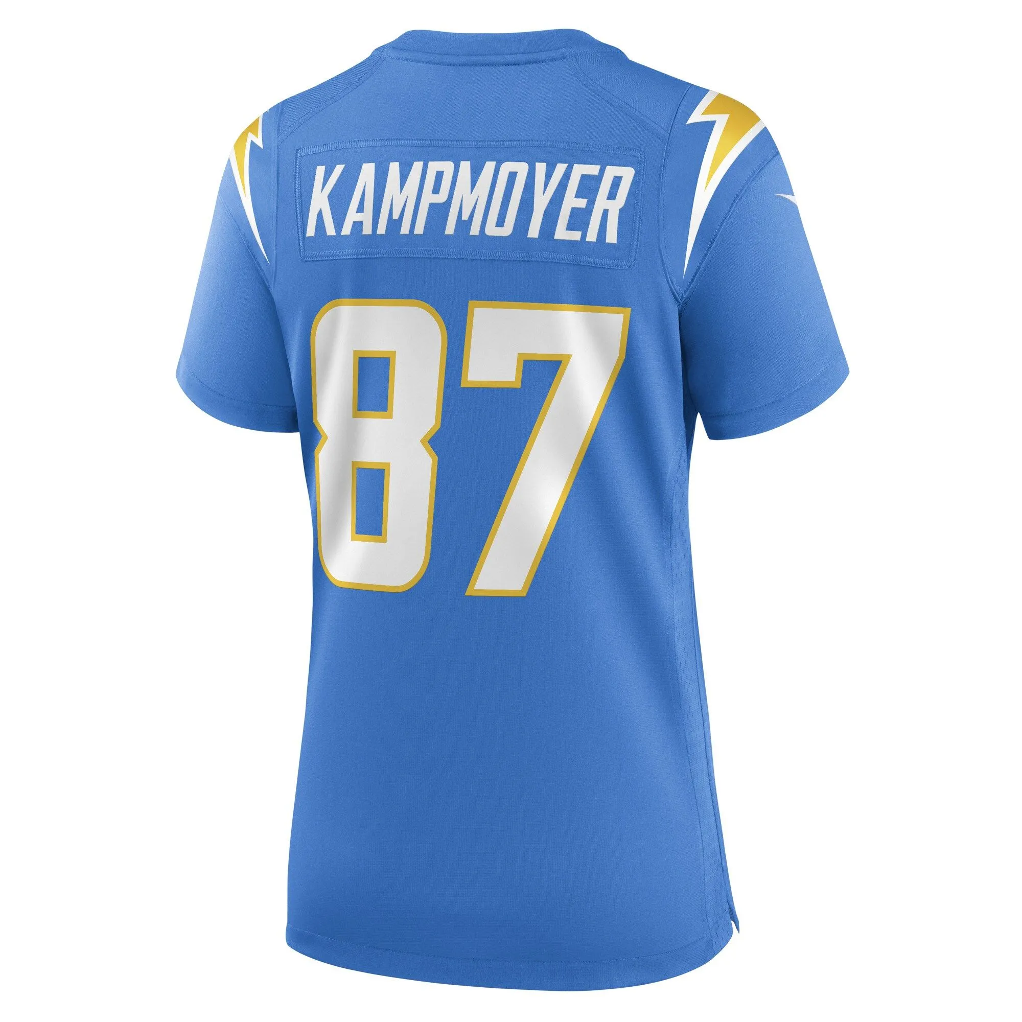 Hunter Kampmoyer Los Angeles Chargers  Women's Game Player Jersey - Powder Blue