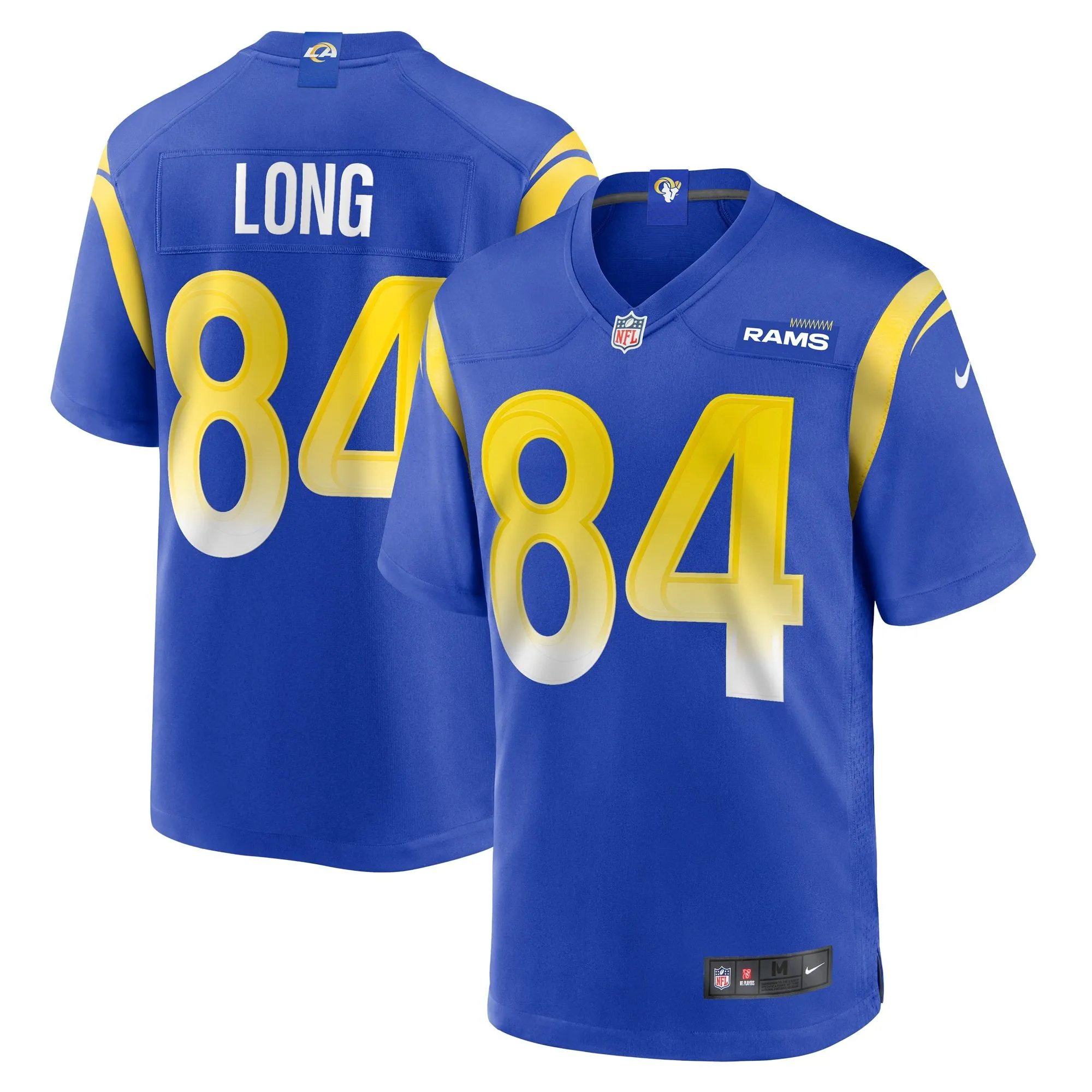 Hunter Long Los Angeles Rams  Home Game Jersey - Royal