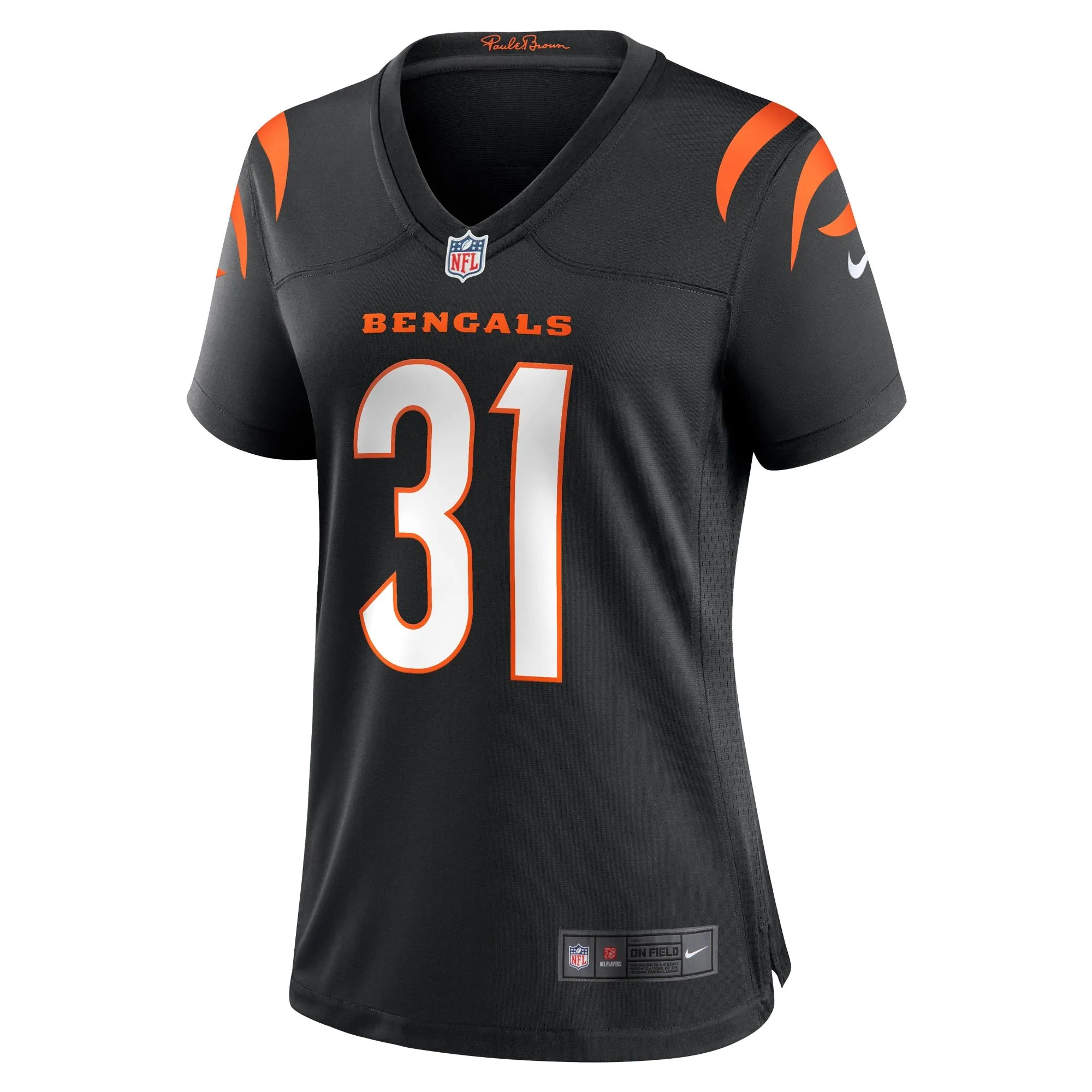 Ickey Woods Cincinnati Bengals  Women's Retired Player Game Jersey - Black