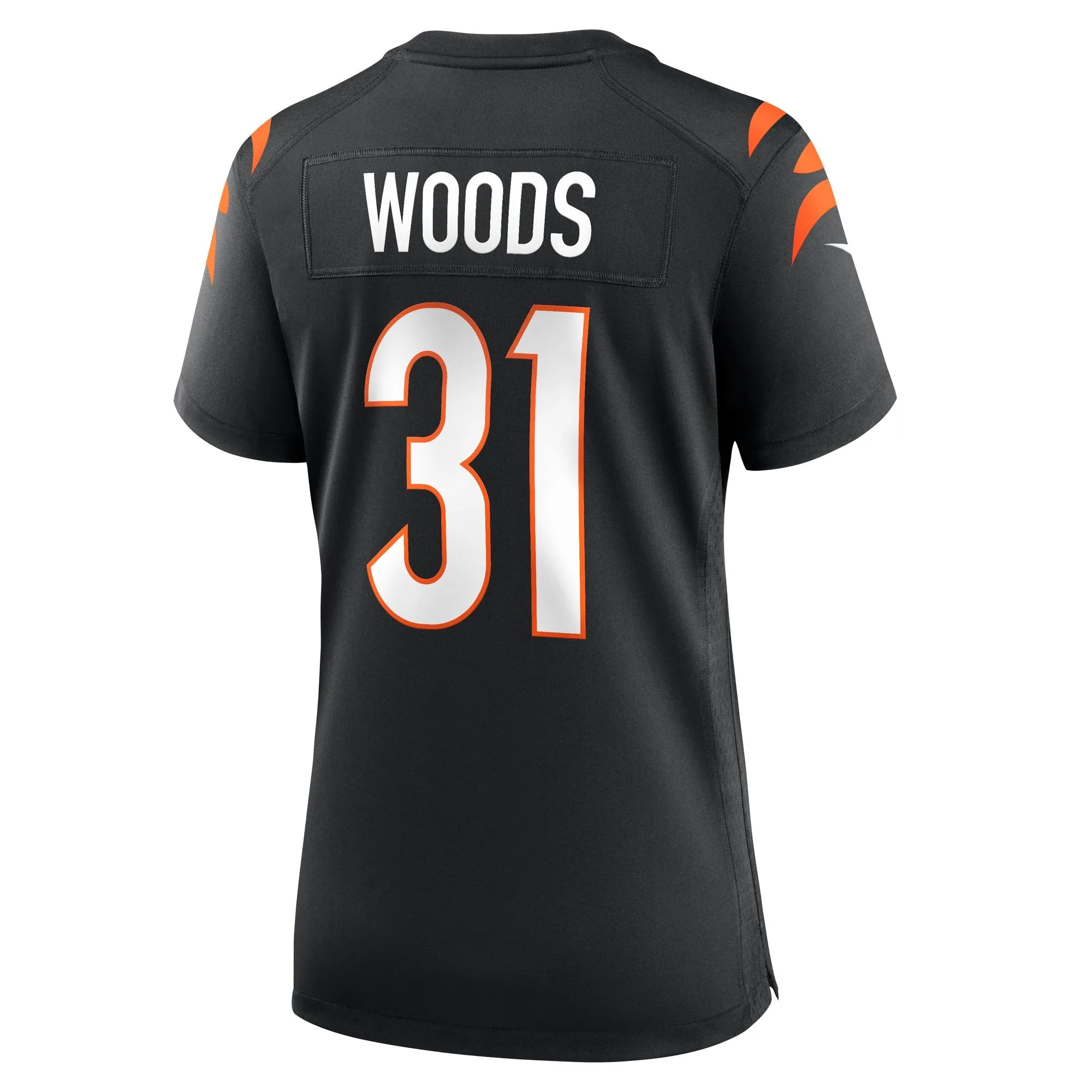 Ickey Woods Cincinnati Bengals  Women's Retired Player Game Jersey - Black