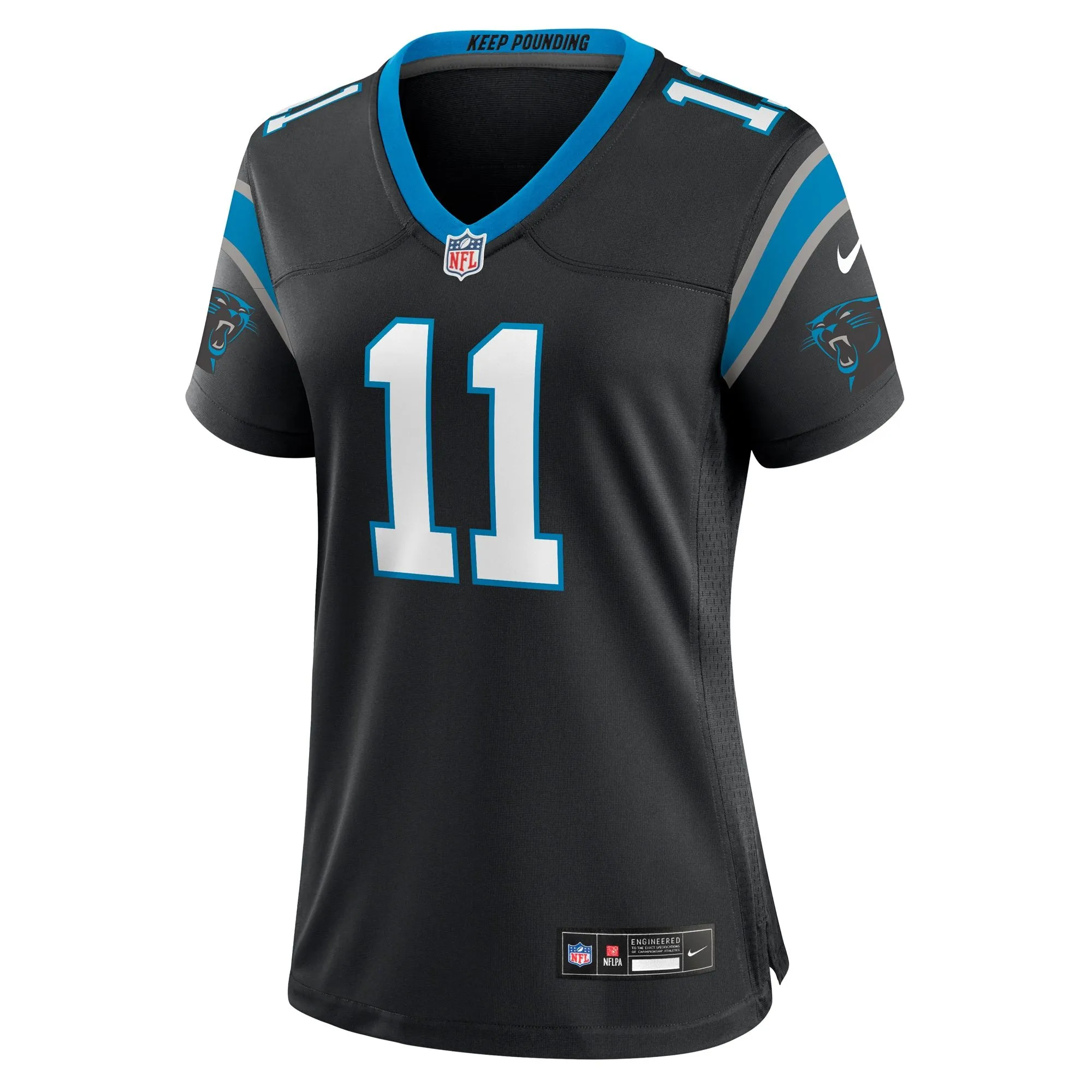 Ihmir Smith-Marsette Carolina Panthers  Women's Team Game Jersey -  Black