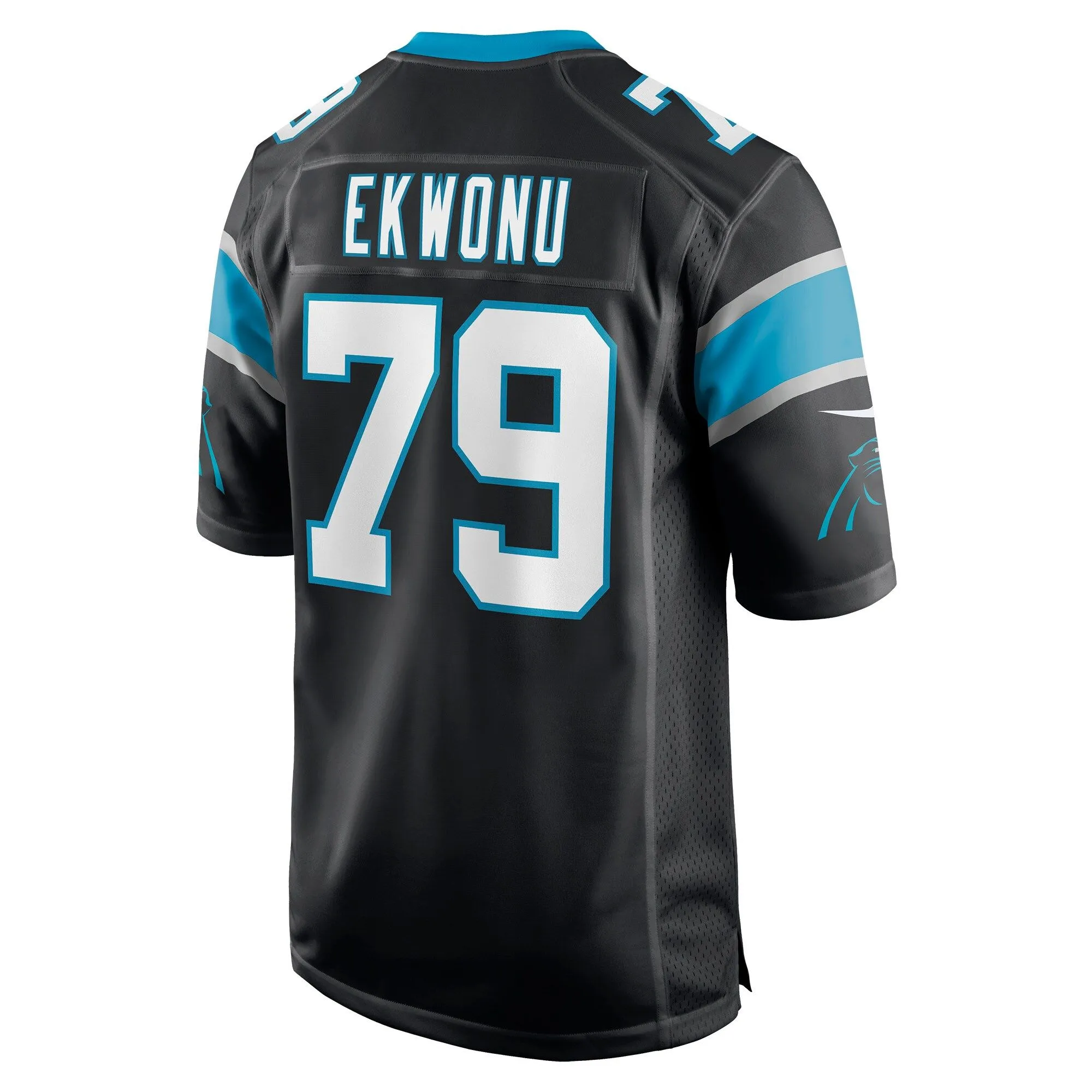 Ikem Ekwonu Carolina Panthers  Player Game Jersey - Black