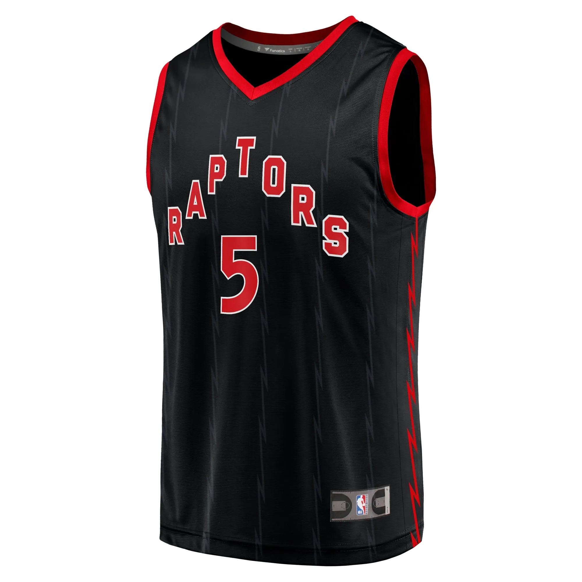 Immanuel Quickley Toronto Raptors Fanatics Branded Fast Break Player Jersey - Statement Edition - Black