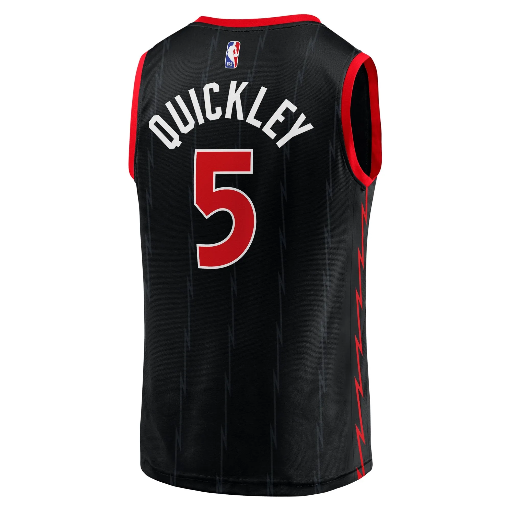 Immanuel Quickley Toronto Raptors Fanatics Branded Fast Break Player Jersey - Statement Edition - Black