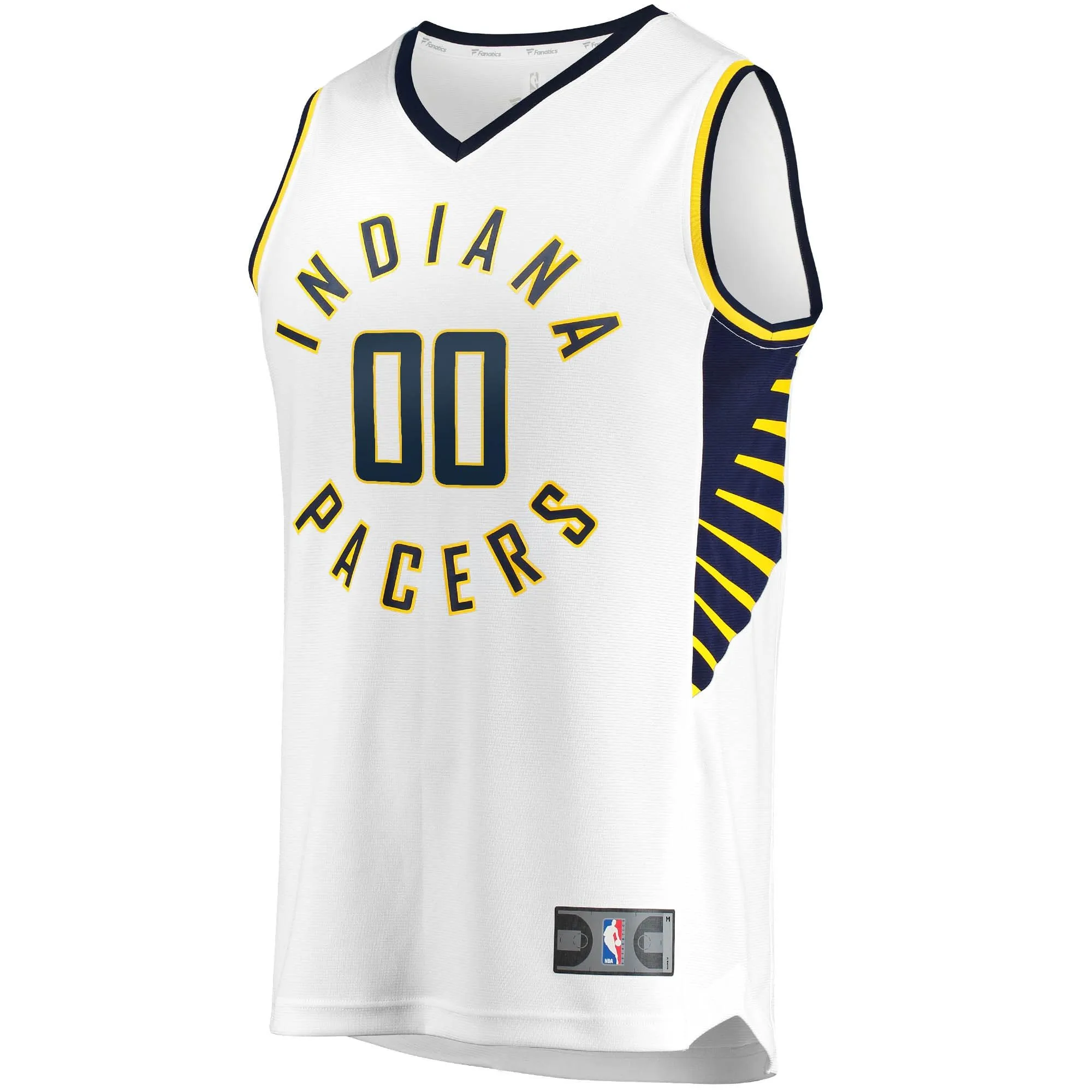 Indiana Pacers Fanatics Branded Youth Fast Break Custom Replica Jersey White - Association Edition