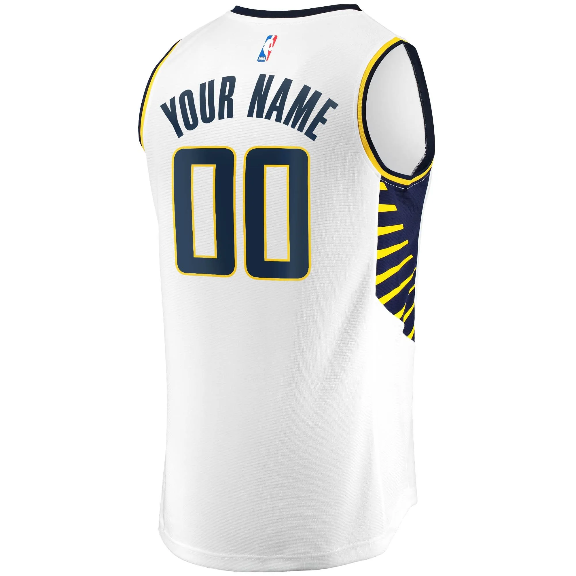 Indiana Pacers Fanatics Branded Youth Fast Break Custom Replica Jersey White - Association Edition